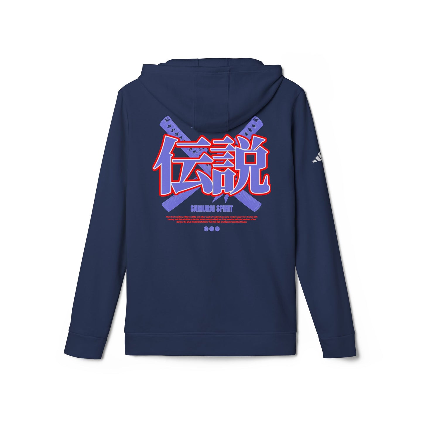 adidas japanese anime design fleece hoodie