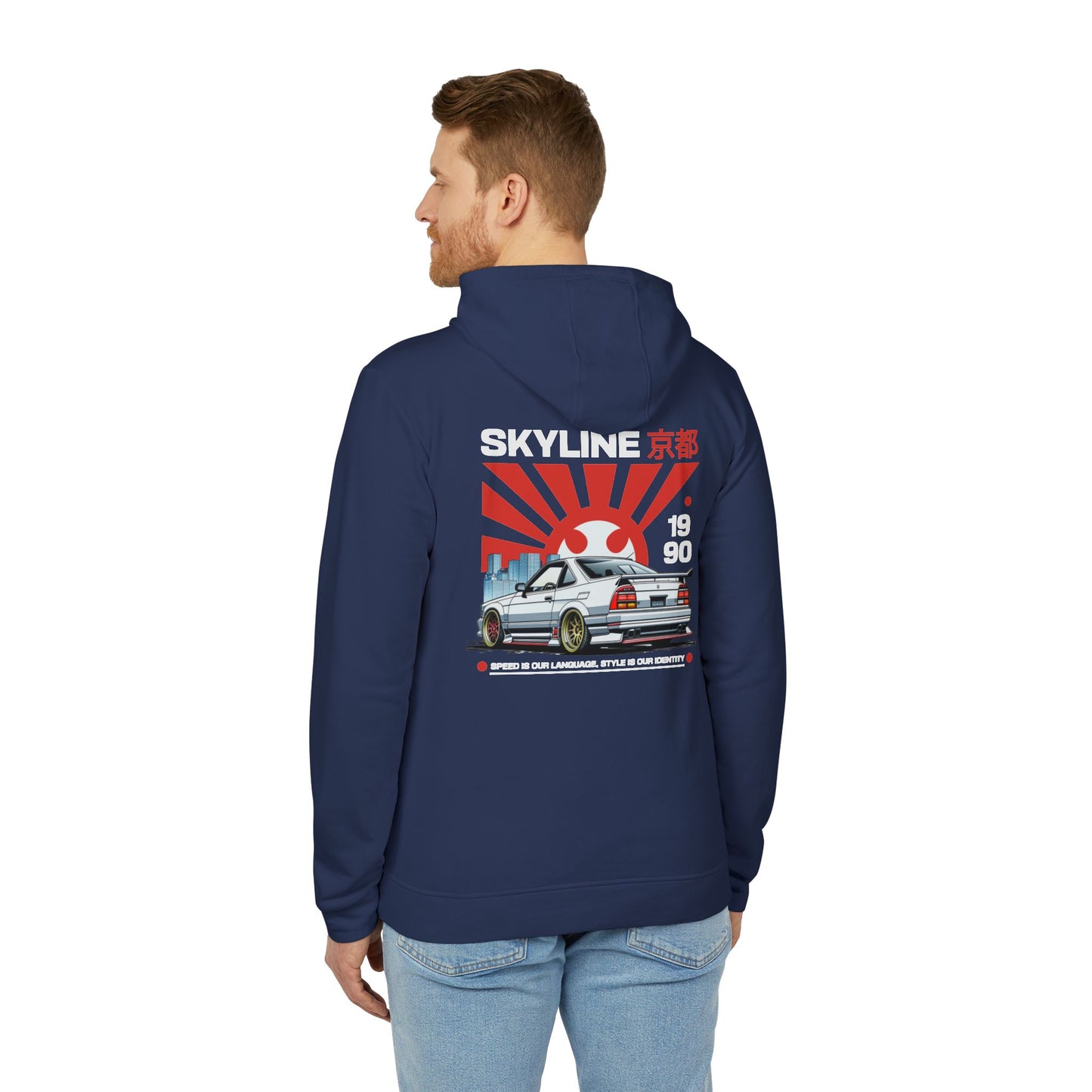 adidas tokyo 1990 skyline fleece hoodie
