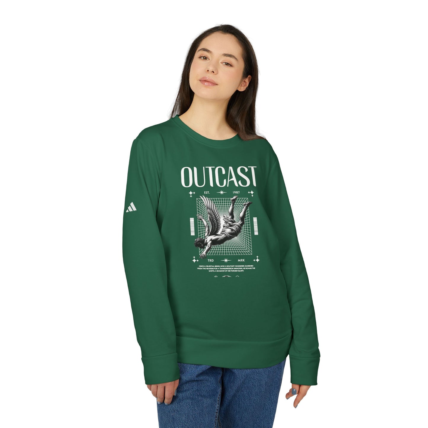 adidas urban design outcast fleece crewneck sweatshirt