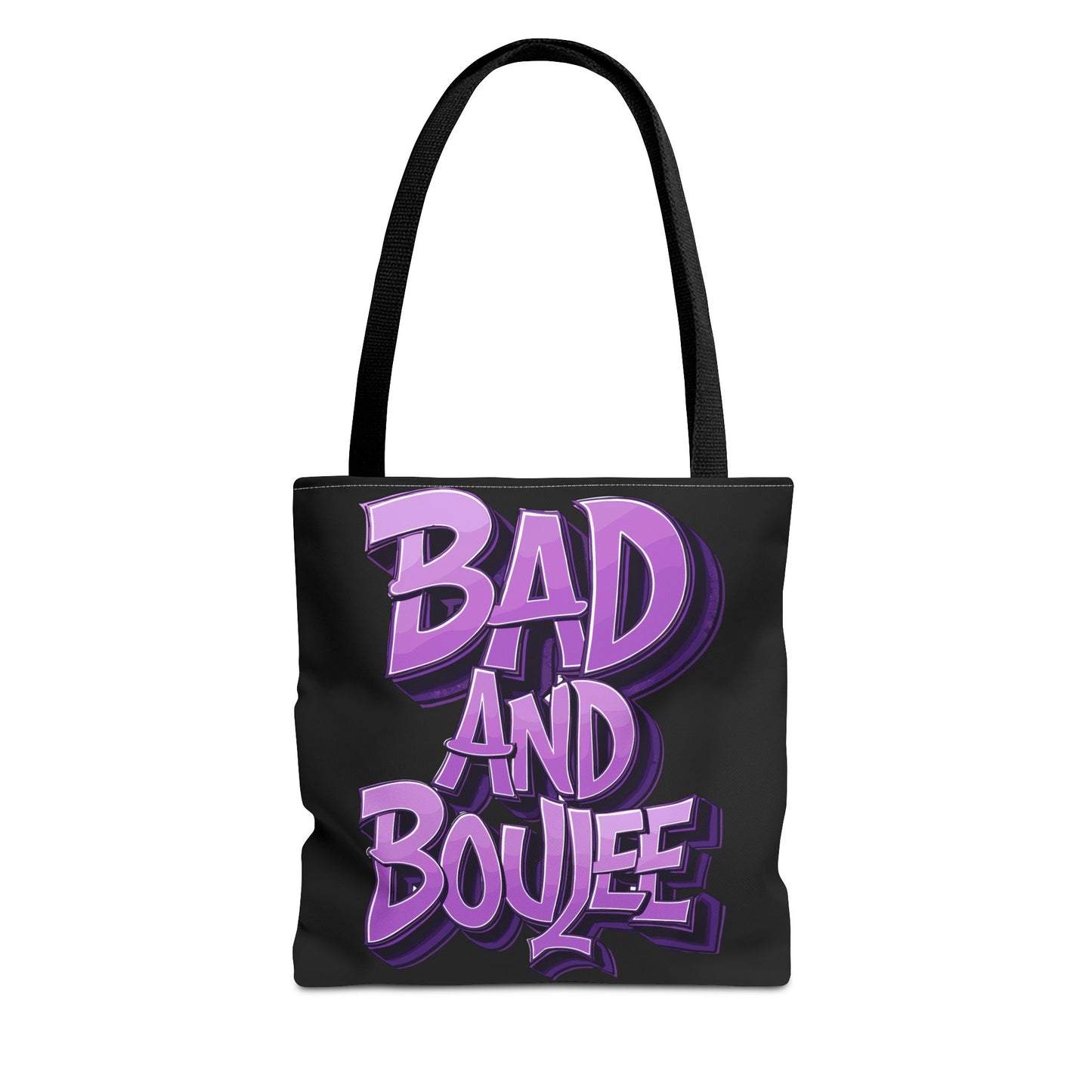 bad and boujee tote bag (aop)