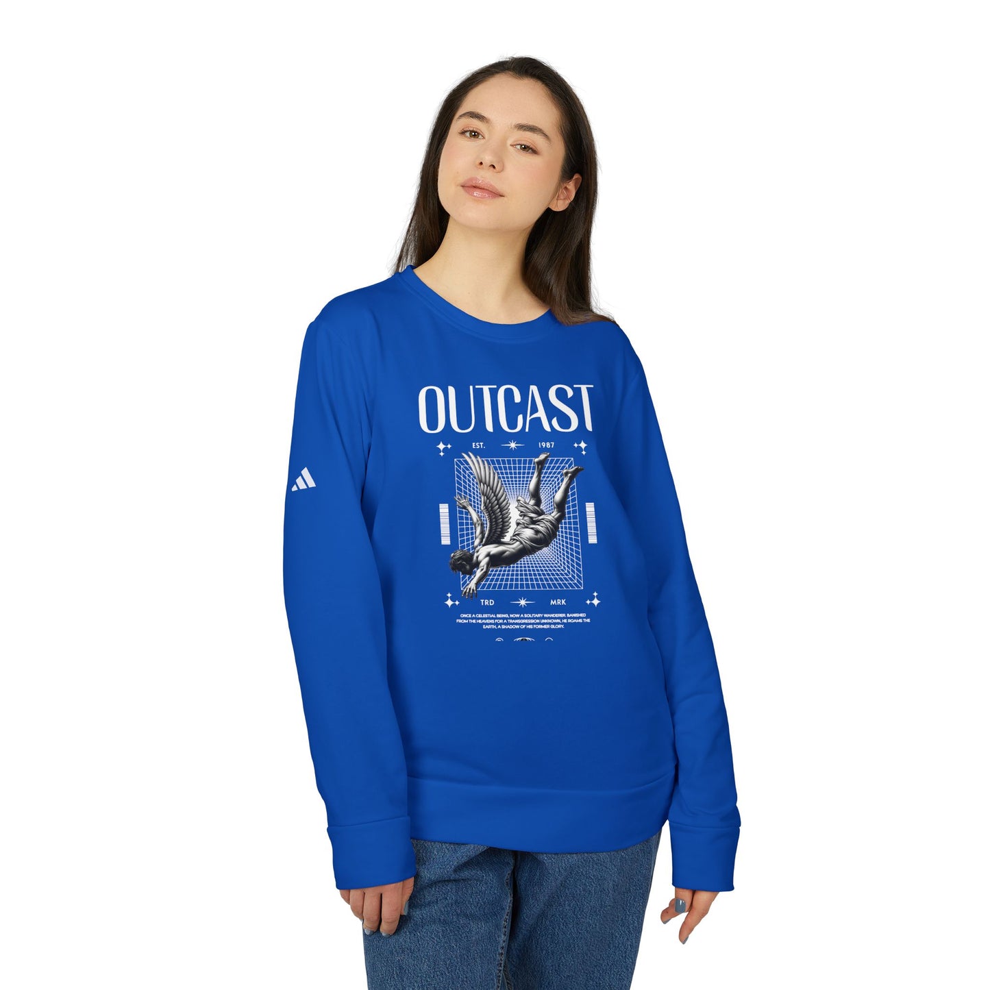 adidas urban design outcast fleece crewneck sweatshirt