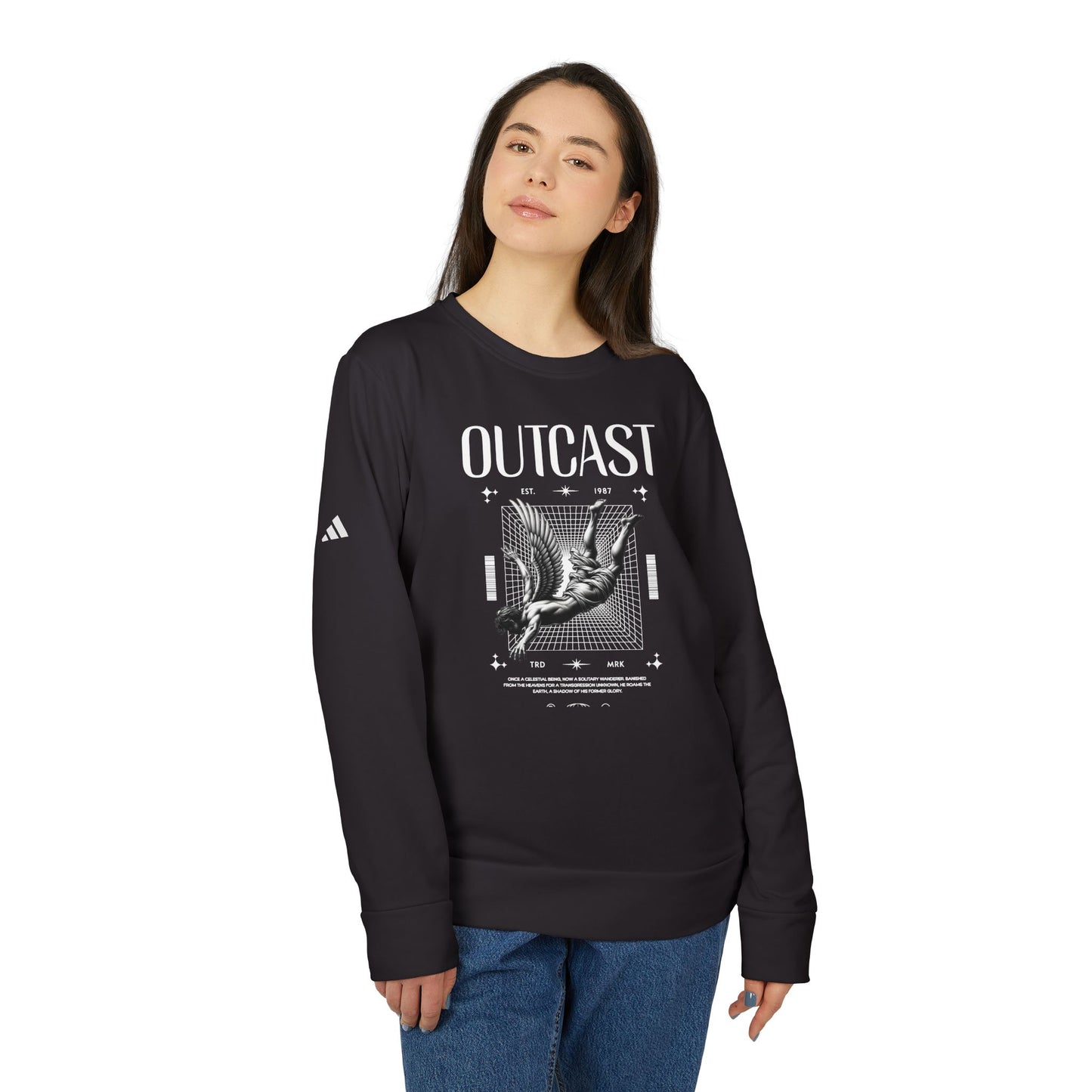 adidas urban design outcast fleece crewneck sweatshirt
