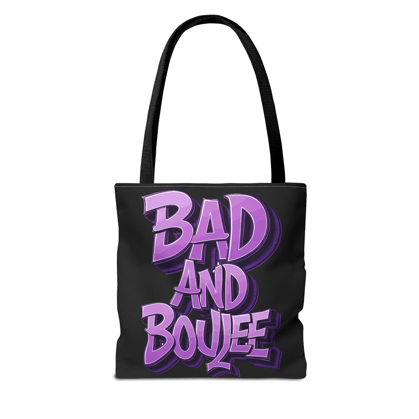 bad and boujee tote bag (aop)