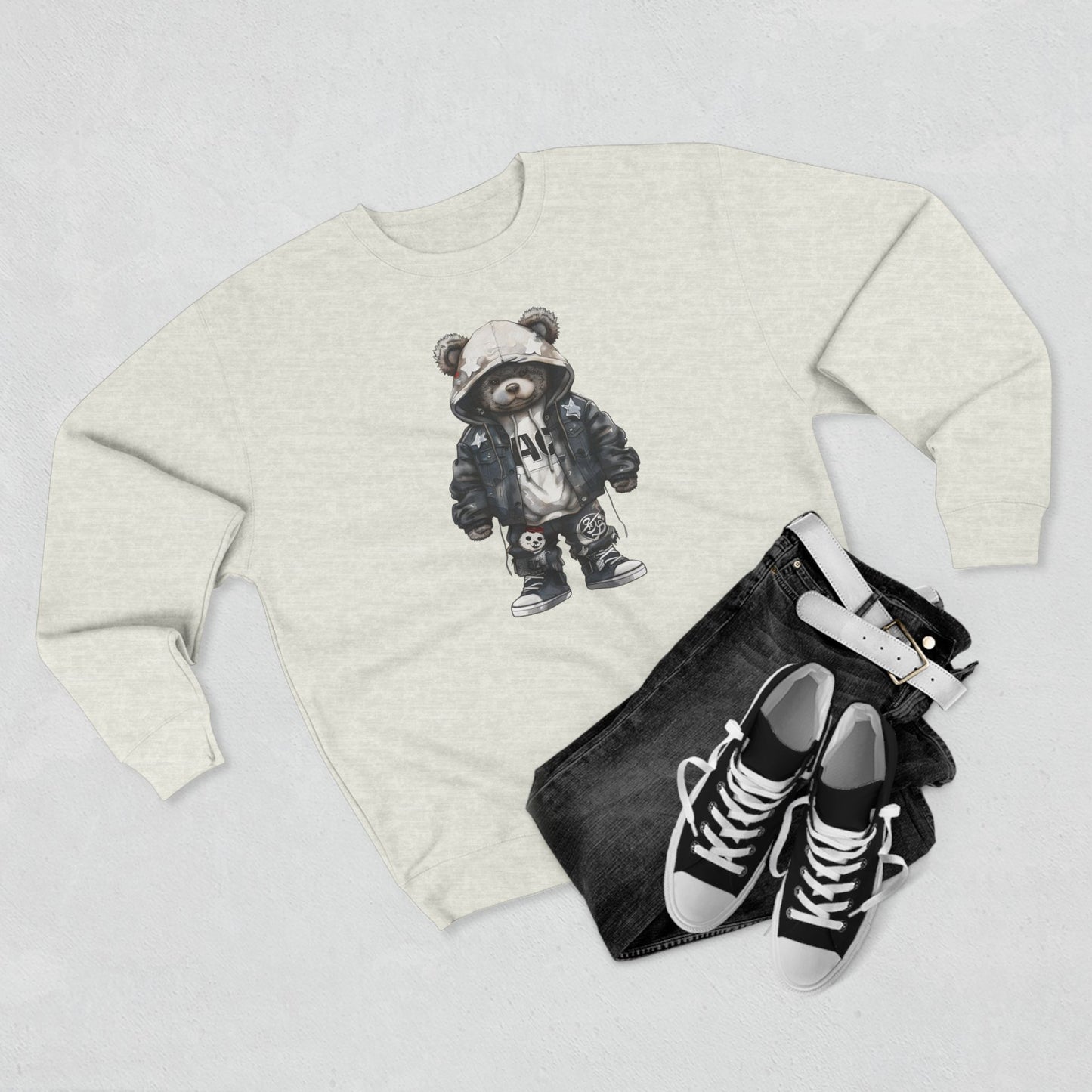 urban bear design sweatshirt