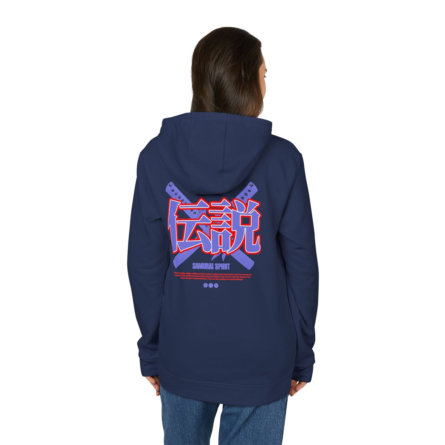 adidas japanese anime design fleece hoodie