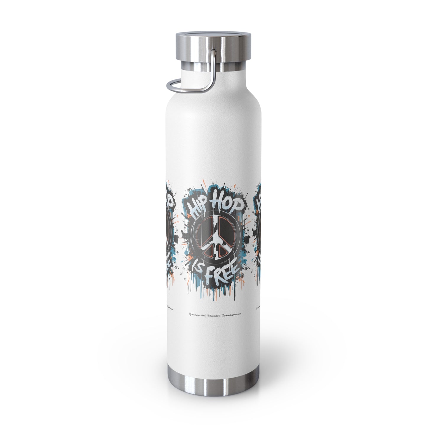 hip hop copper vacuum insulated bottle, 22oz