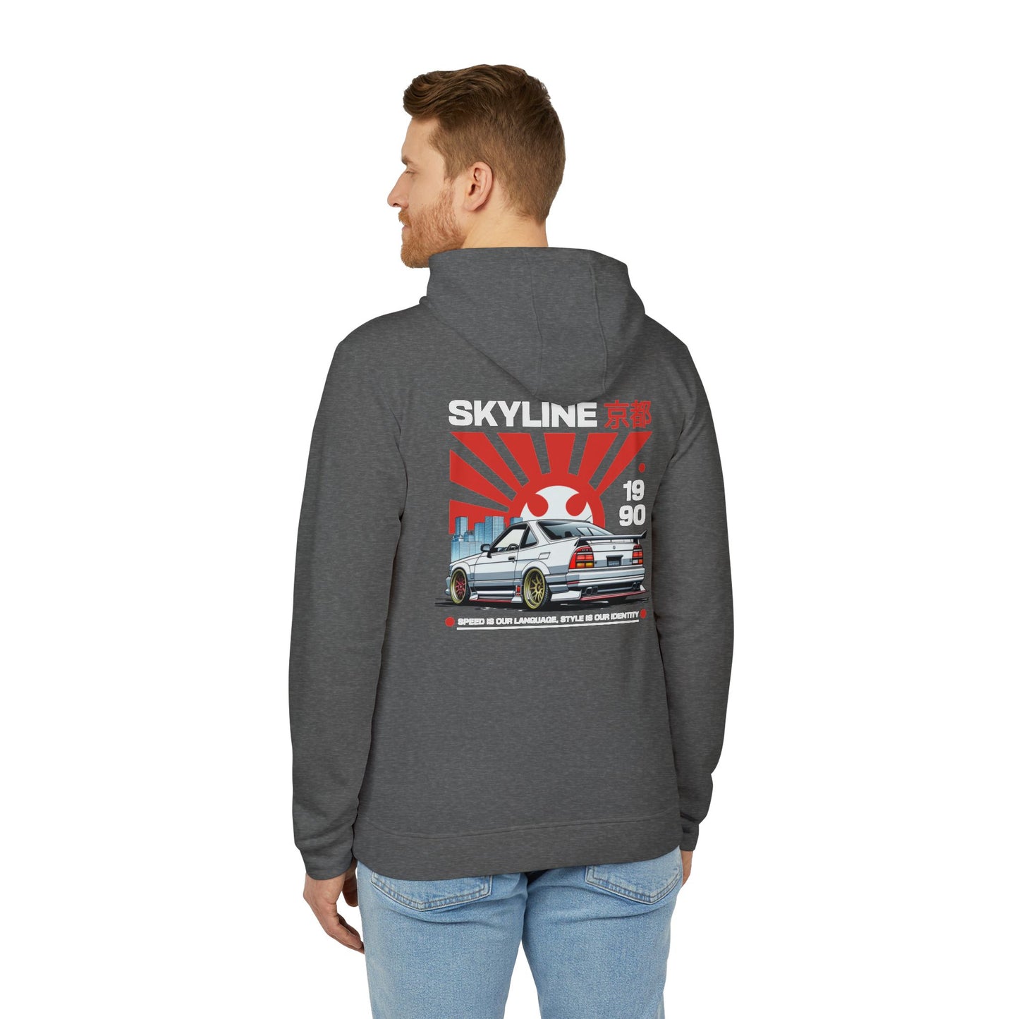 adidas tokyo 1990 skyline fleece hoodie