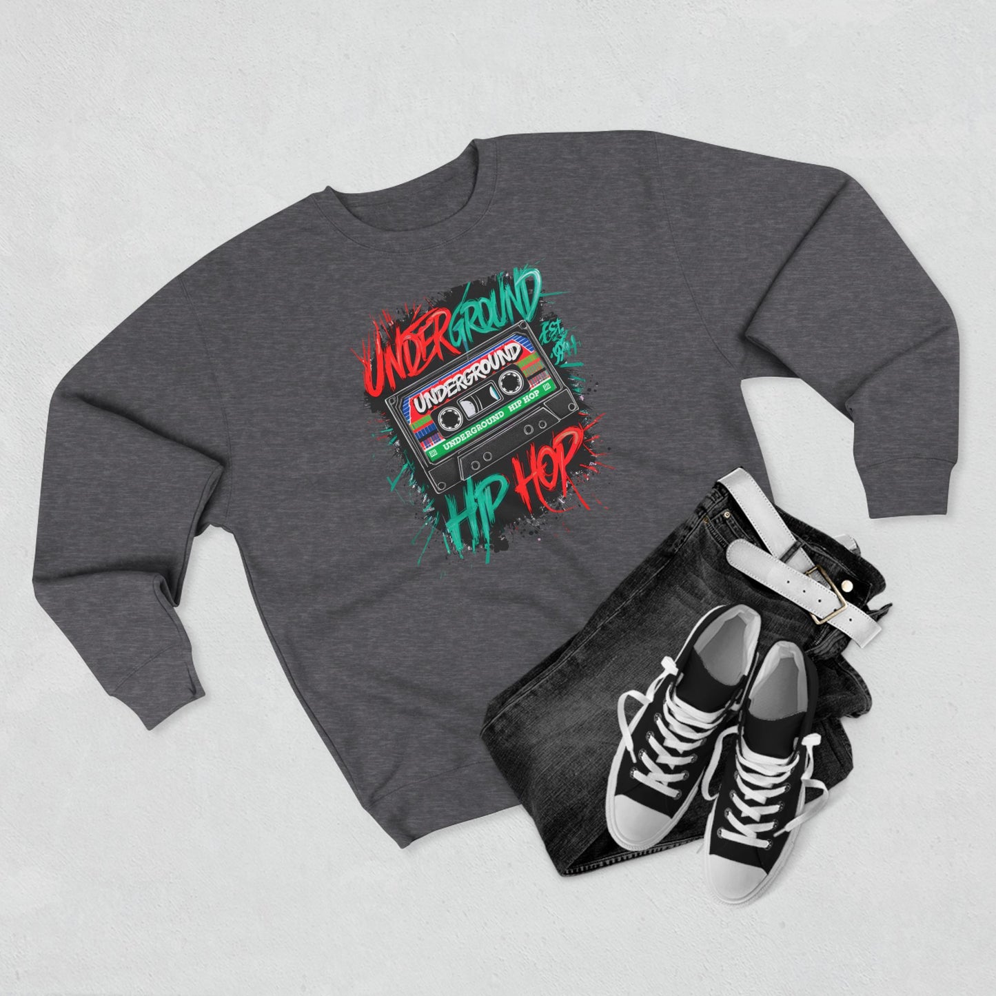 hip hop crewneck sweatshirt