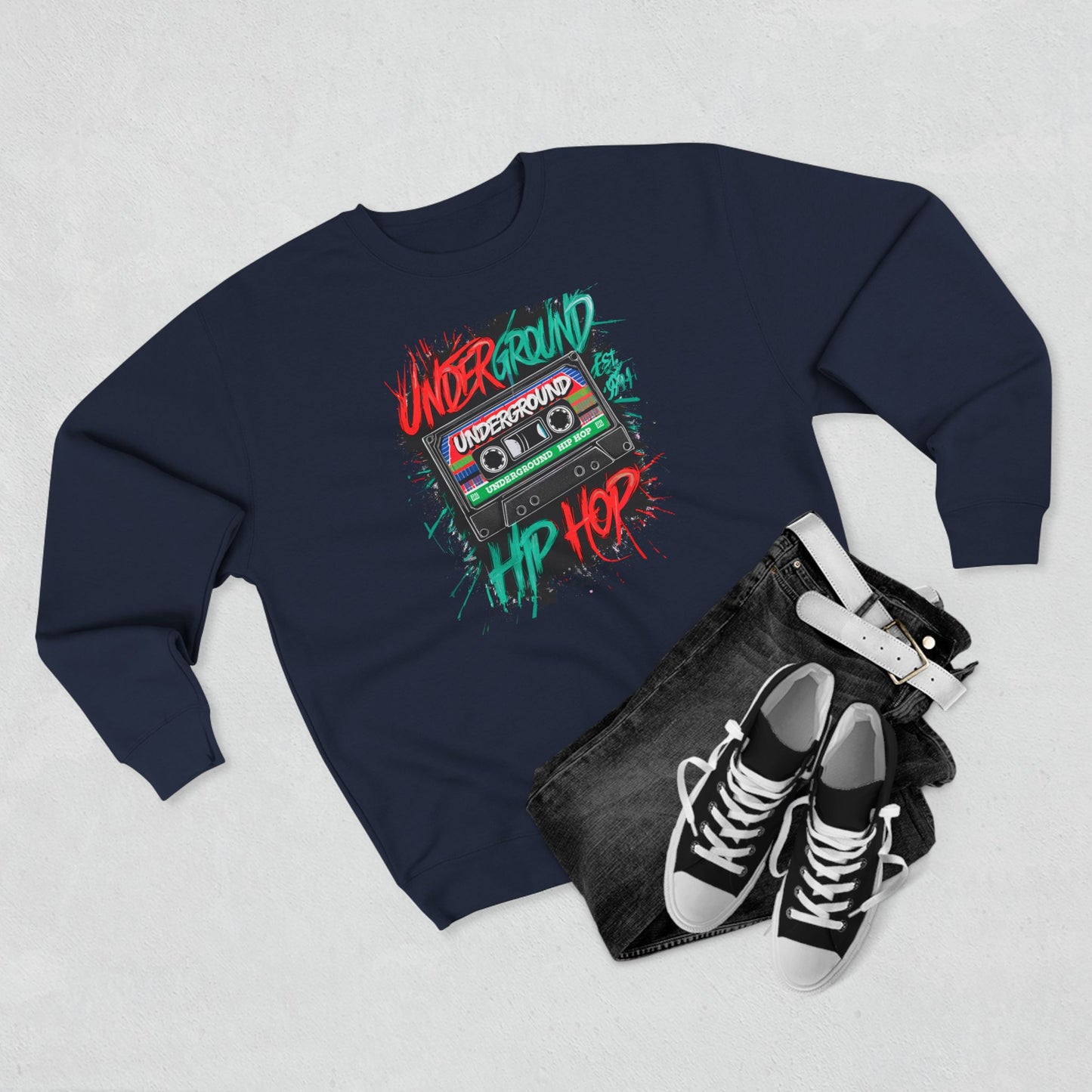 hip hop crewneck sweatshirt