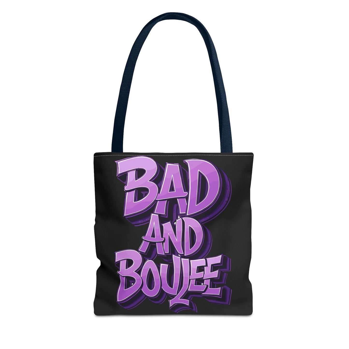 bad and boujee tote bag (aop)
