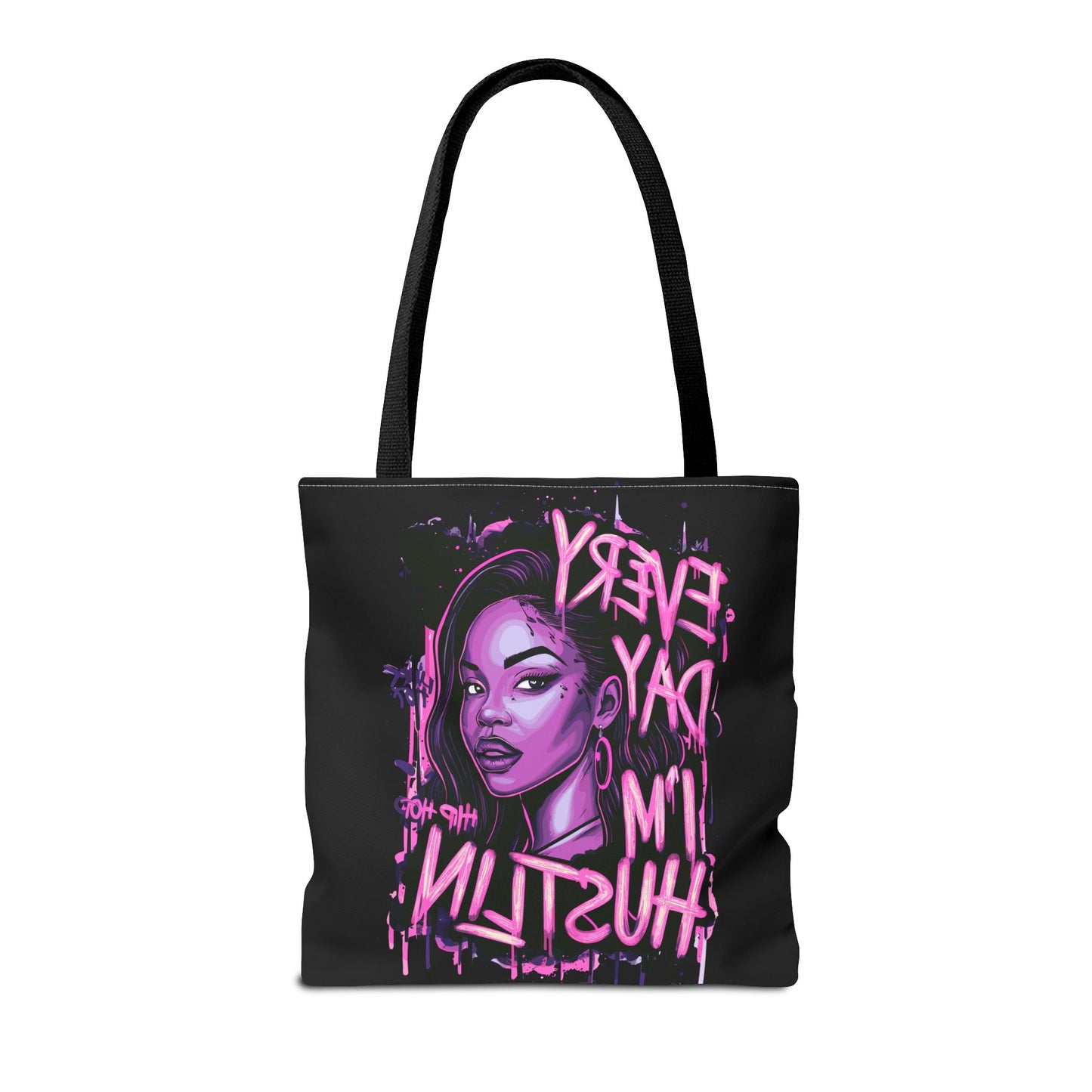every day i'm hustling tote bag (aop)