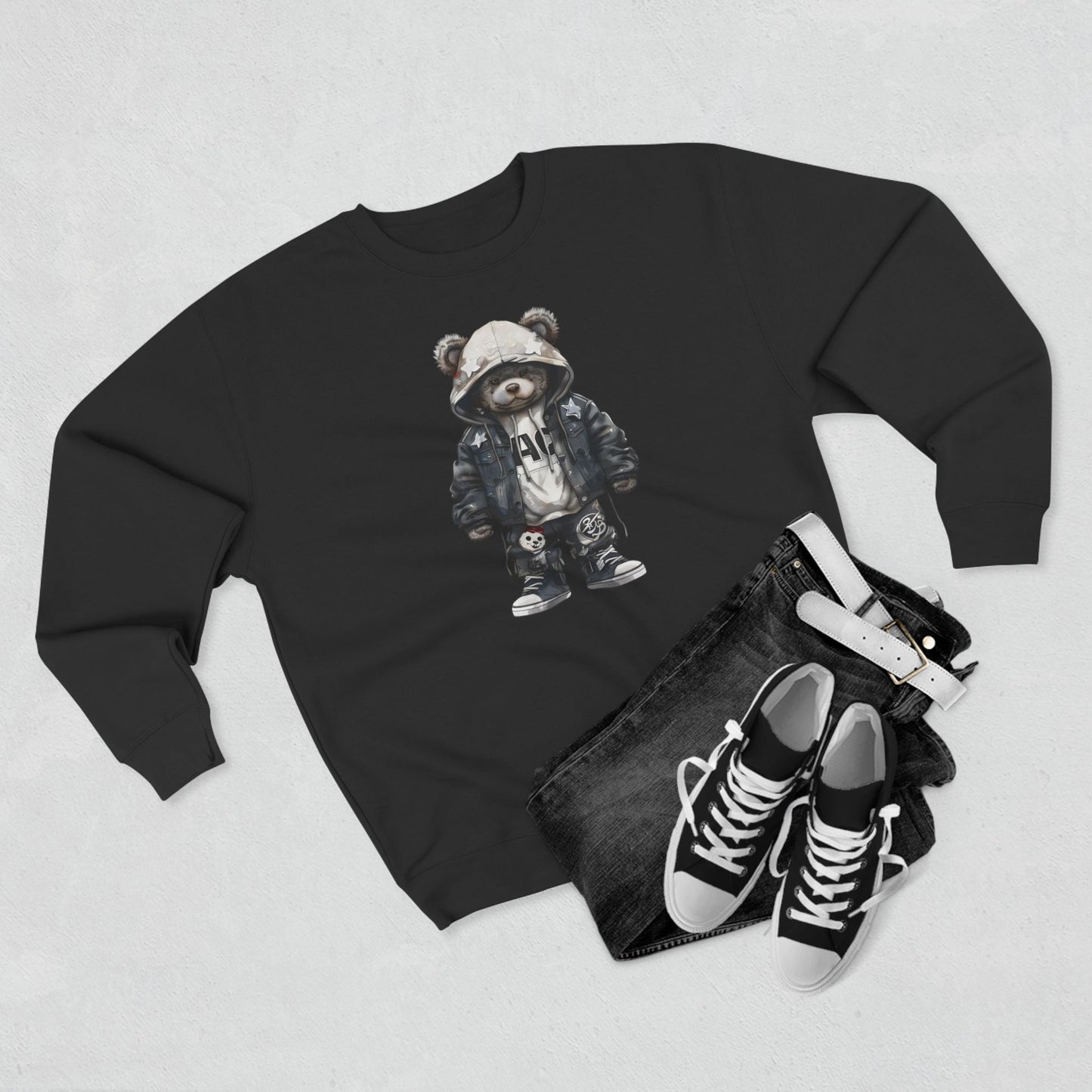 urban bear design sweatshirt