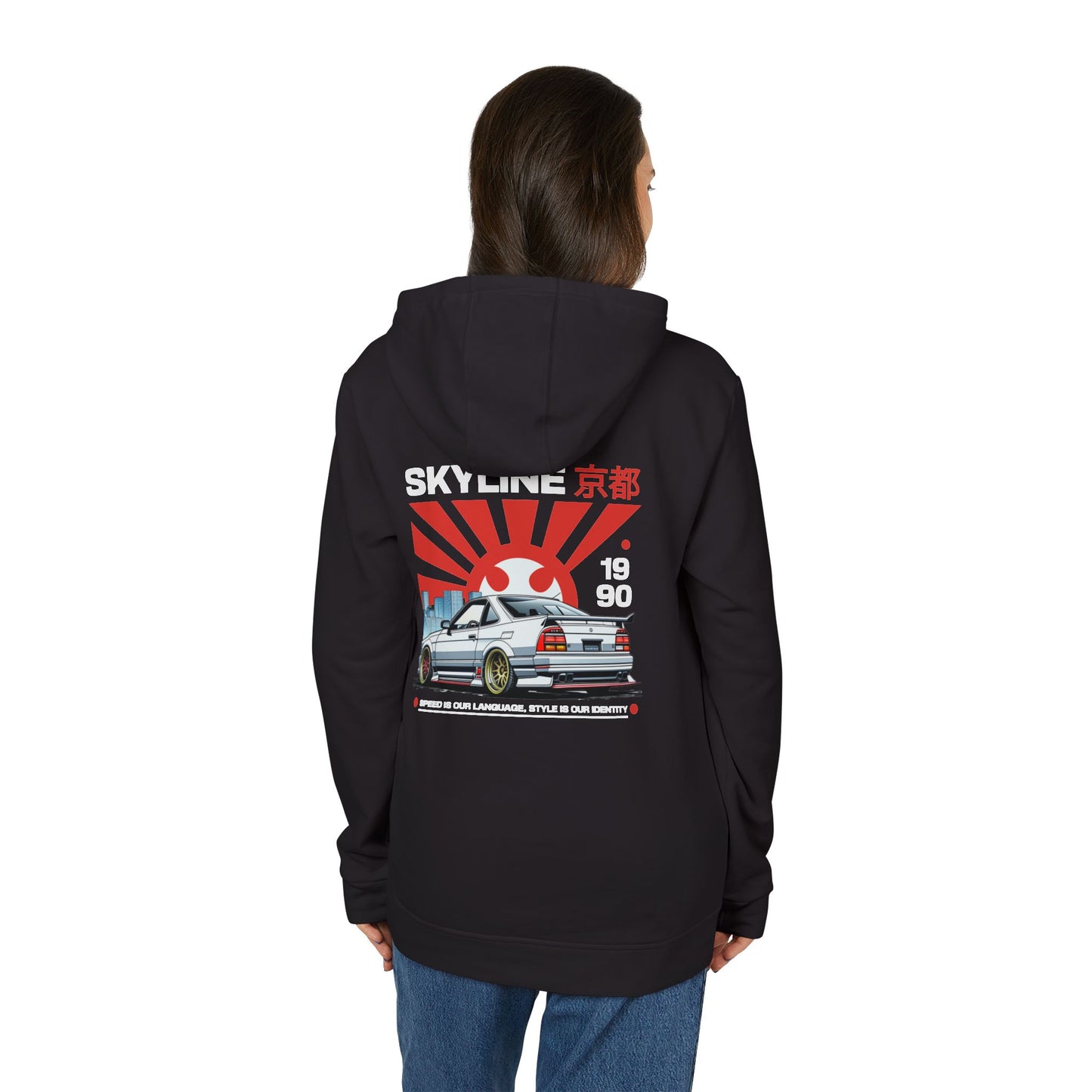 adidas tokyo 1990 skyline fleece hoodie