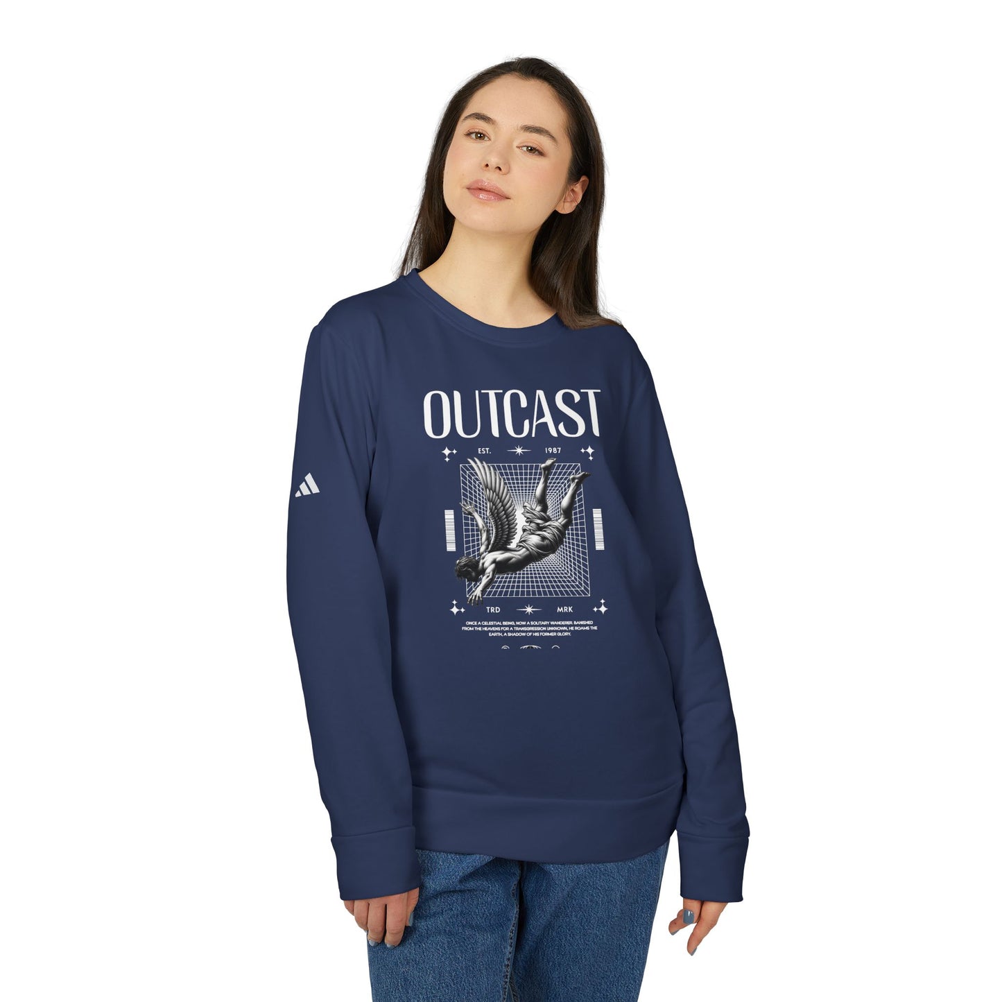 adidas urban design outcast fleece crewneck sweatshirt