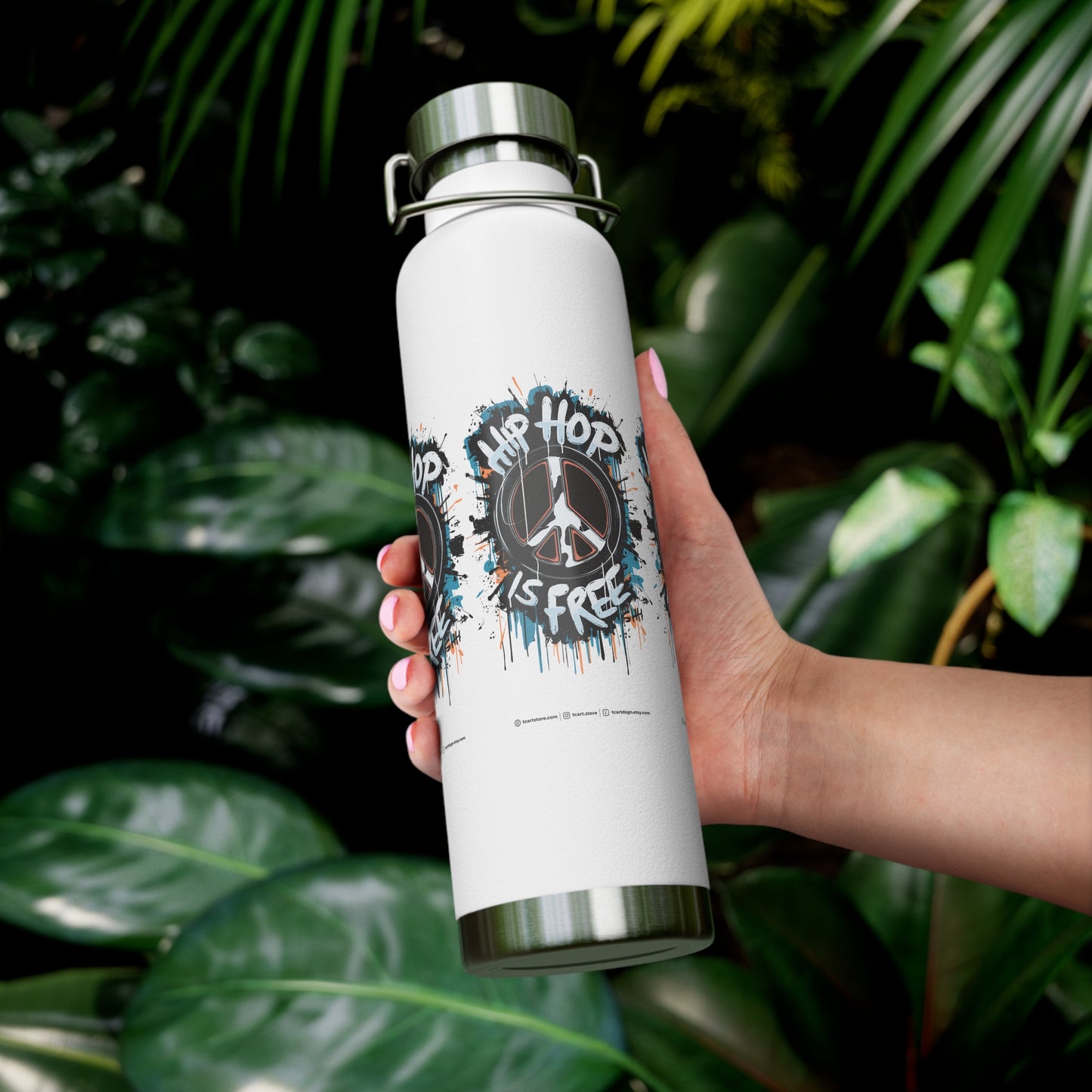 hip hop copper vacuum insulated bottle, 22oz