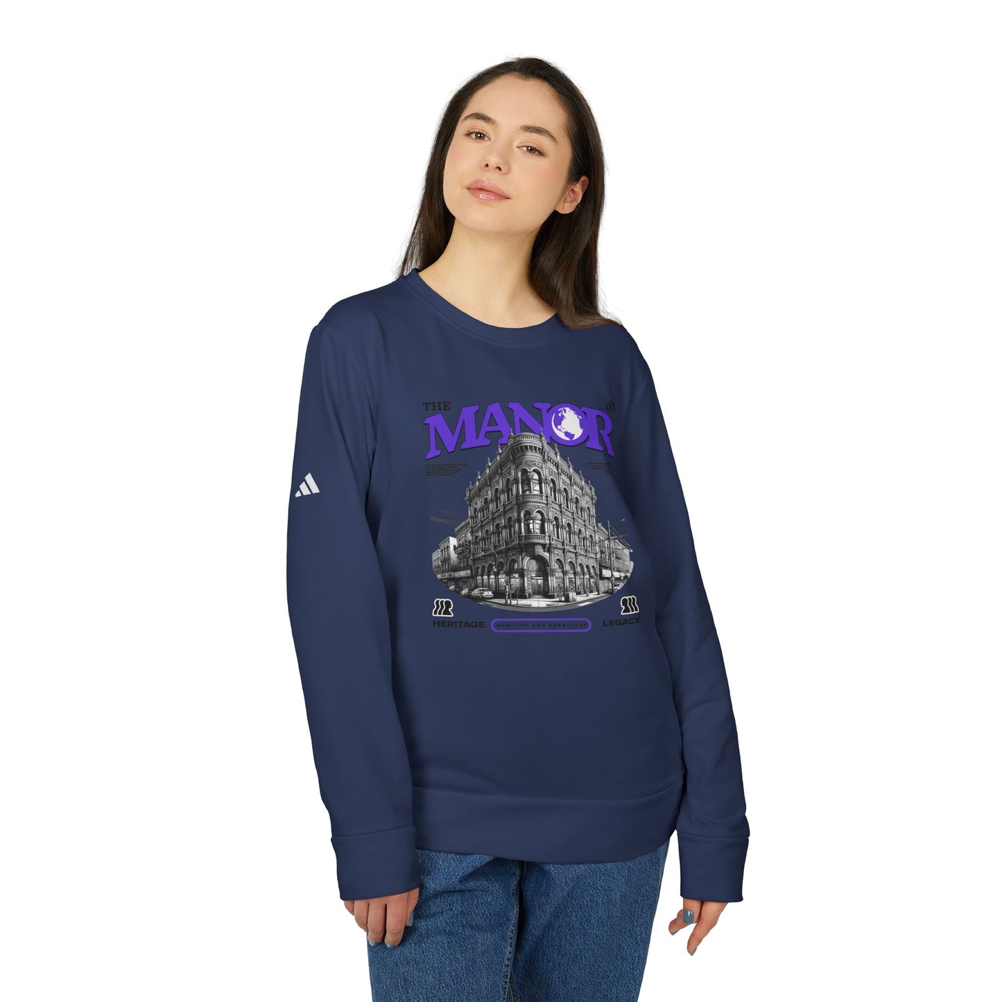 adidas urban manor fleece crewneck sweatshirt