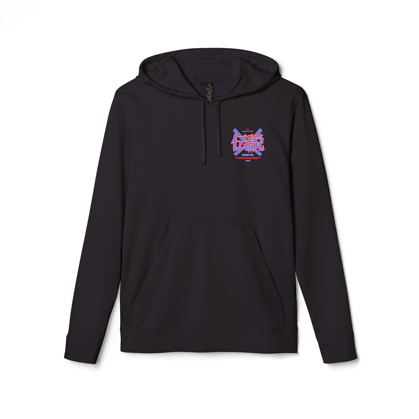 adidas japanese anime design fleece hoodie