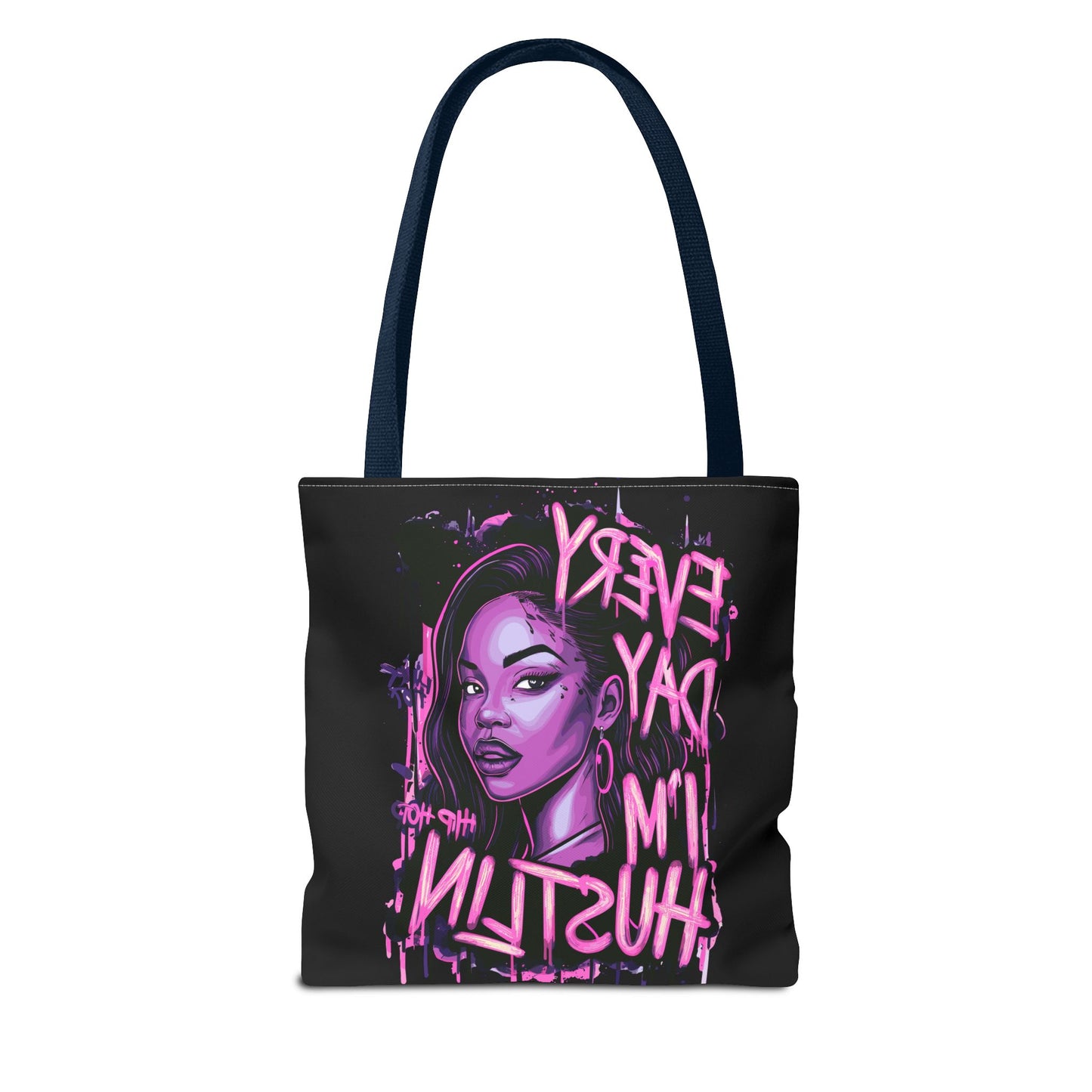 every day i'm hustling tote bag (aop)