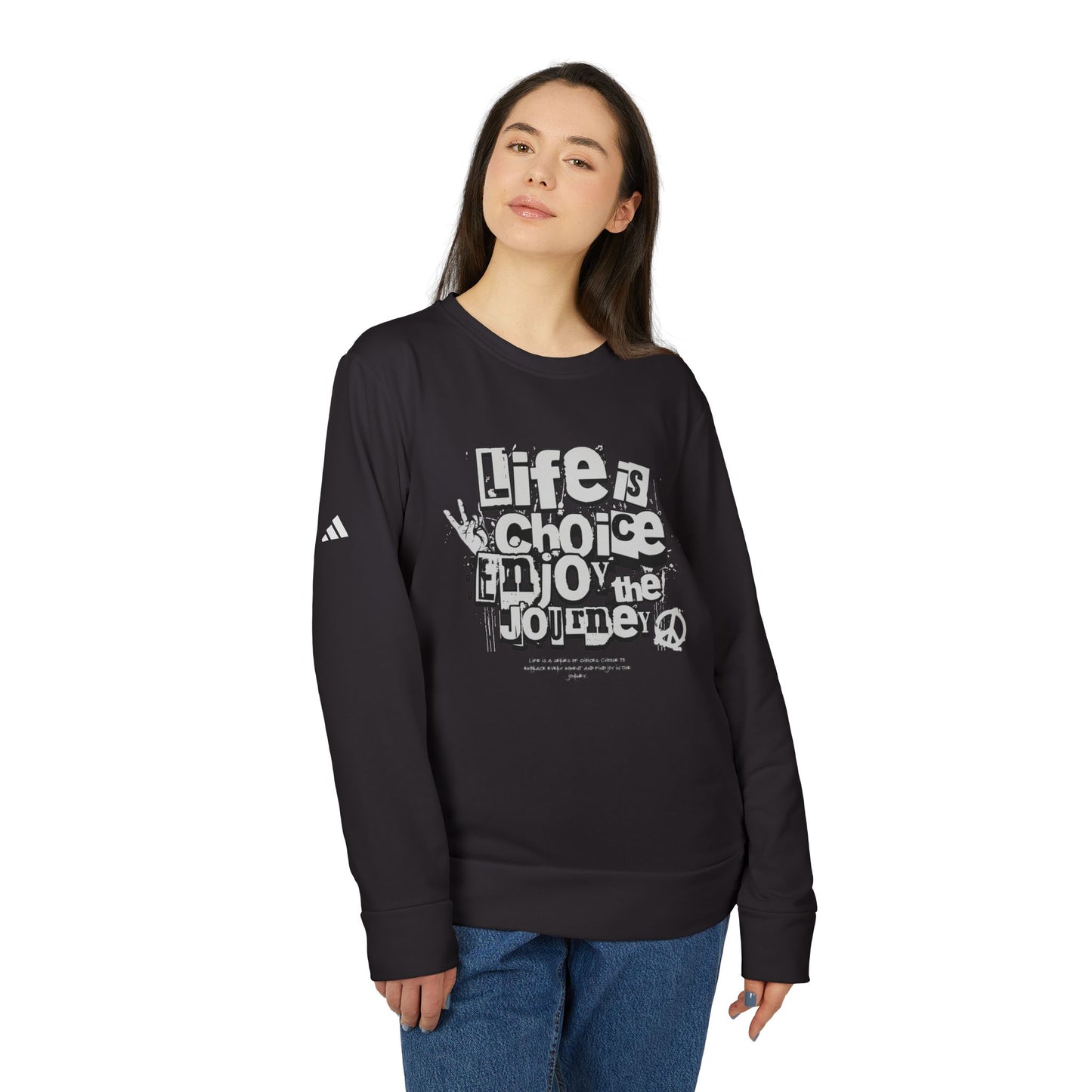 adidas urban design fleece crewneck sweatshirt