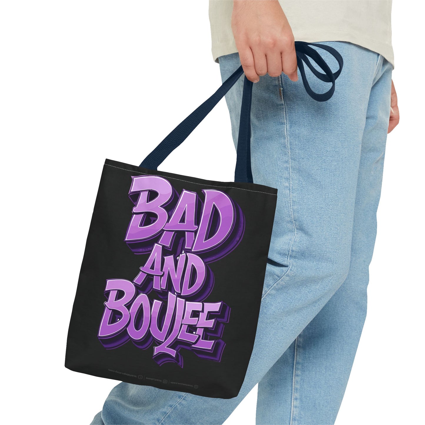 bad and boujee tote bag (aop)