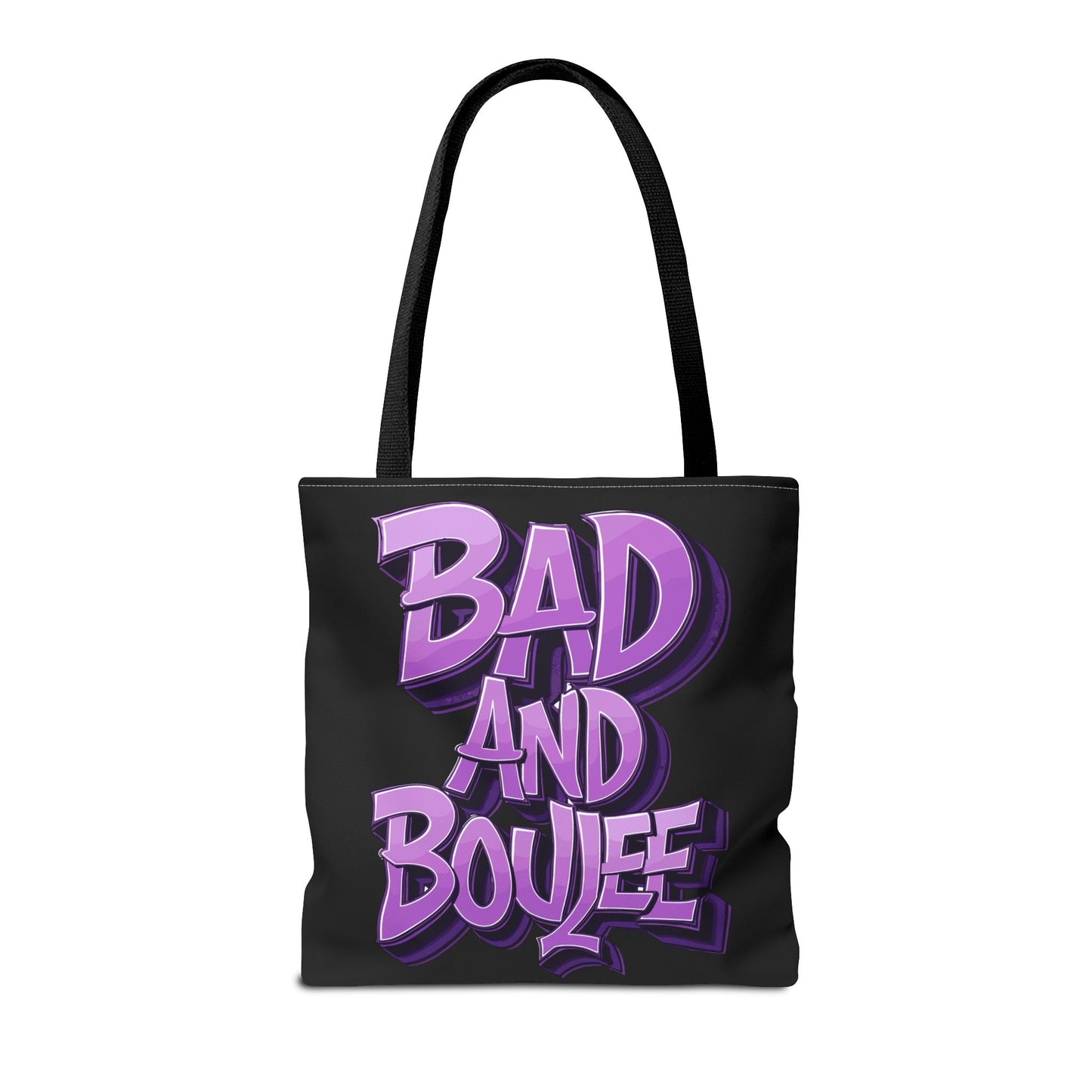 bad and boujee tote bag (aop)