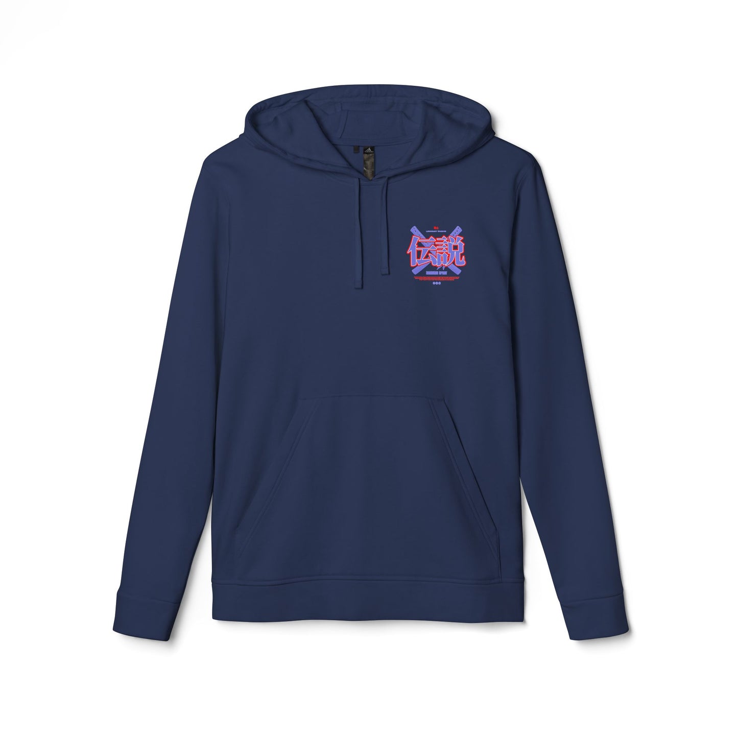 adidas japanese anime design fleece hoodie