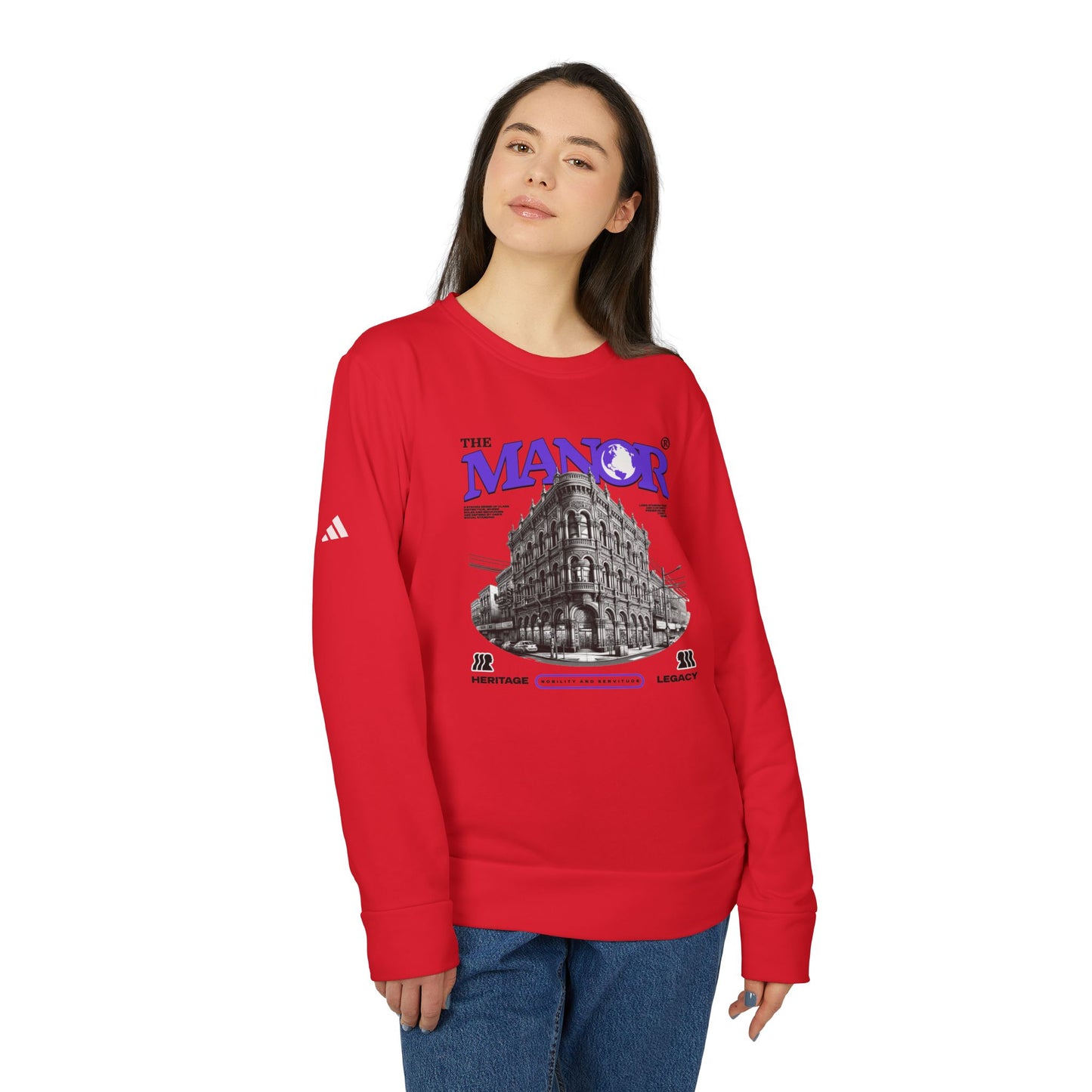 adidas urban manor fleece crewneck sweatshirt
