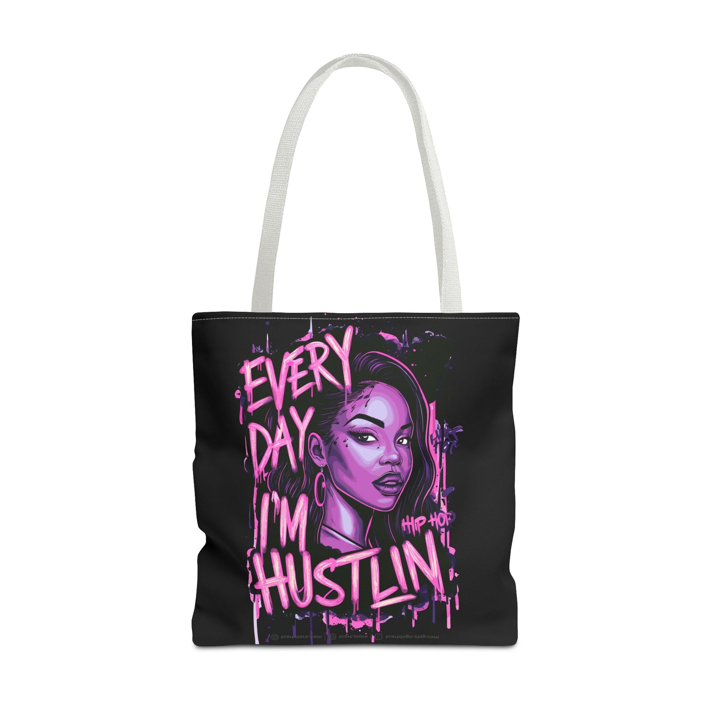 every day i'm hustling tote bag (aop)