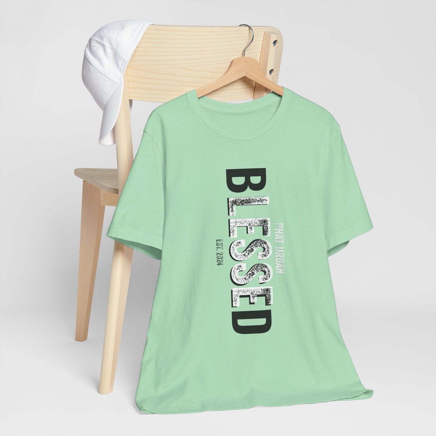blessed tshirt, christian graphic tee, inspirational shirt, urban streetwear, religious top, unisex jersey short sleeve tee