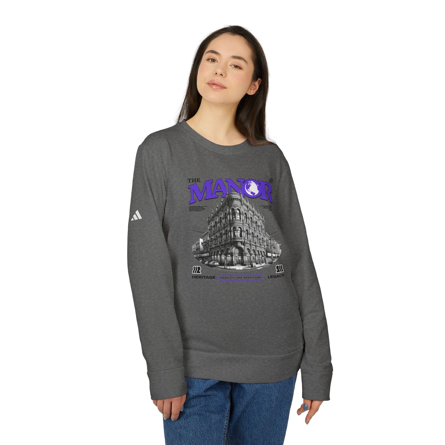 adidas urban manor fleece crewneck sweatshirt