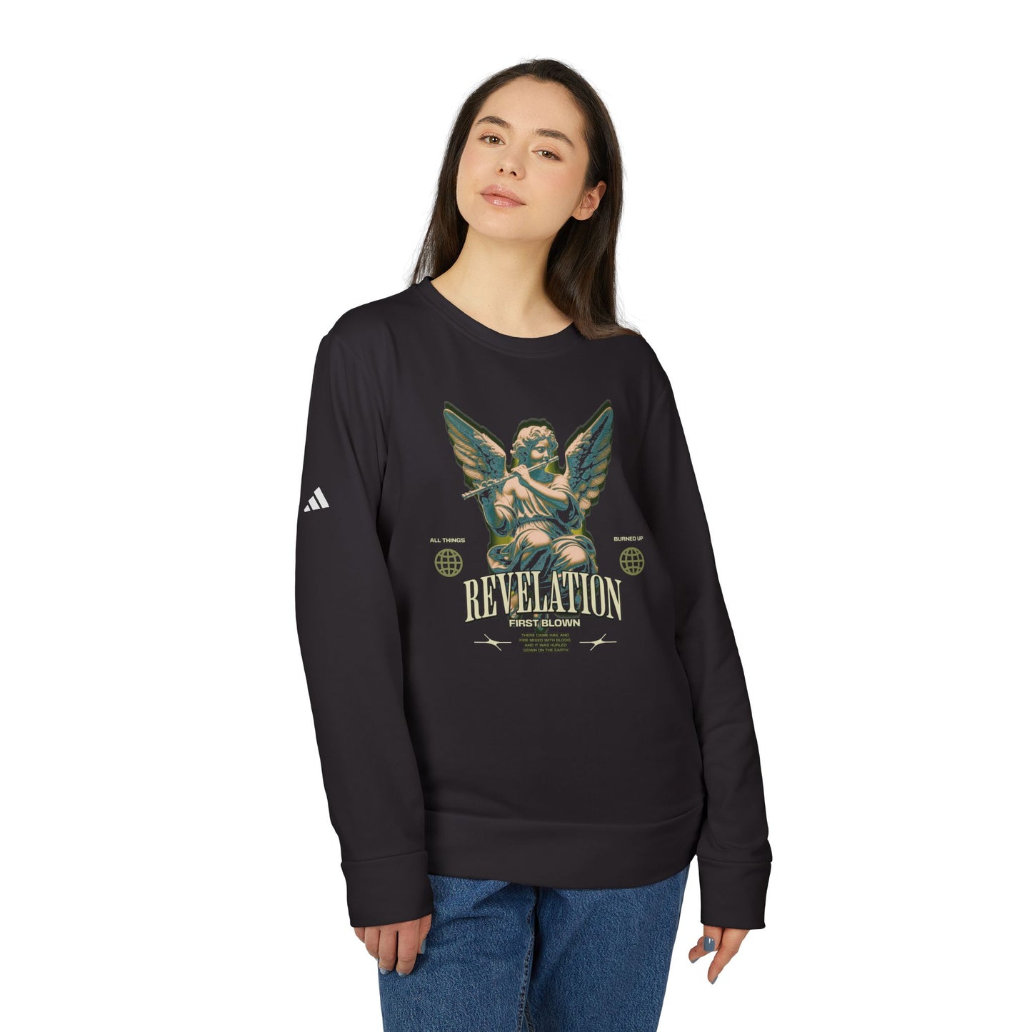 adidas urban design fleece crewneck sweatshirt