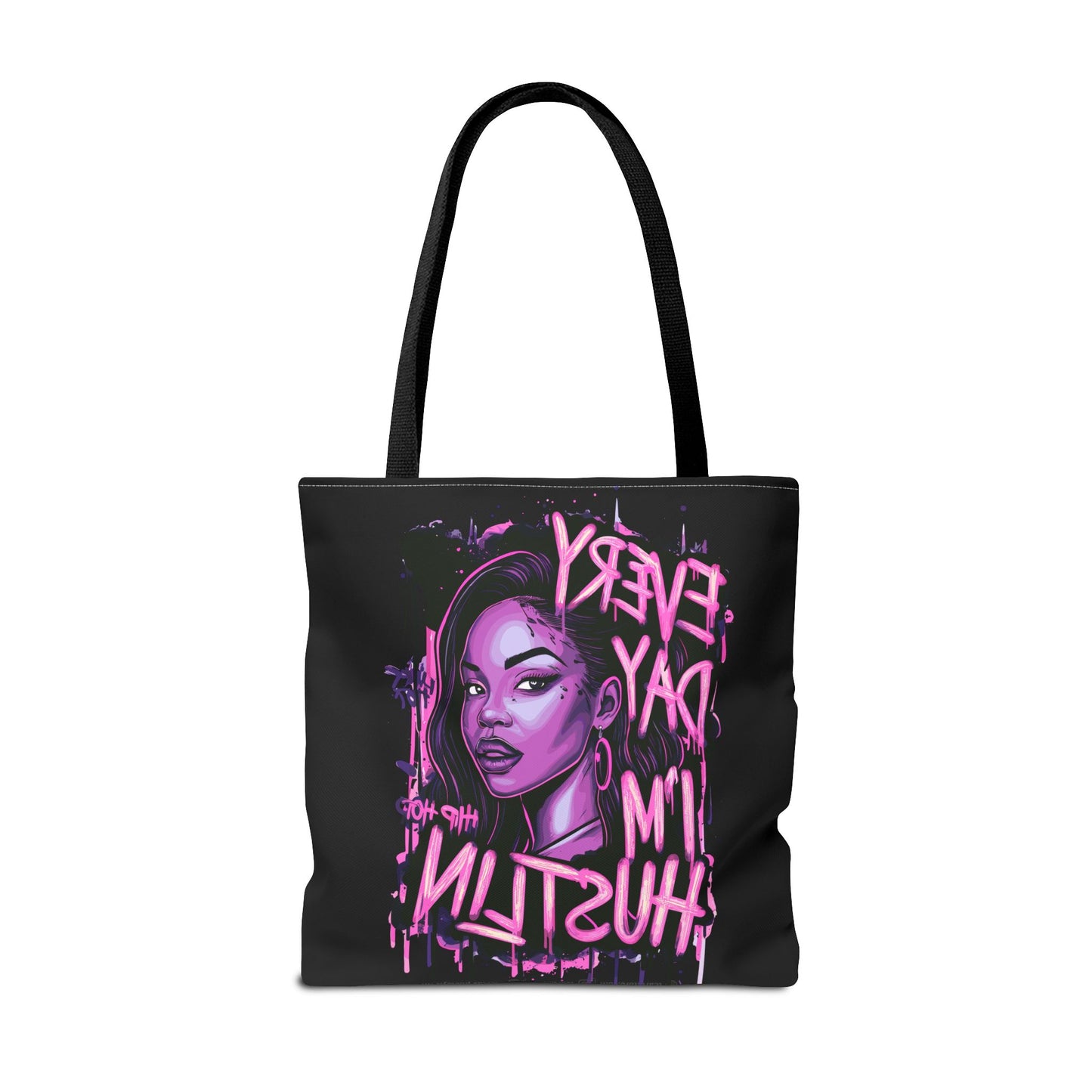 every day i'm hustling tote bag (aop)