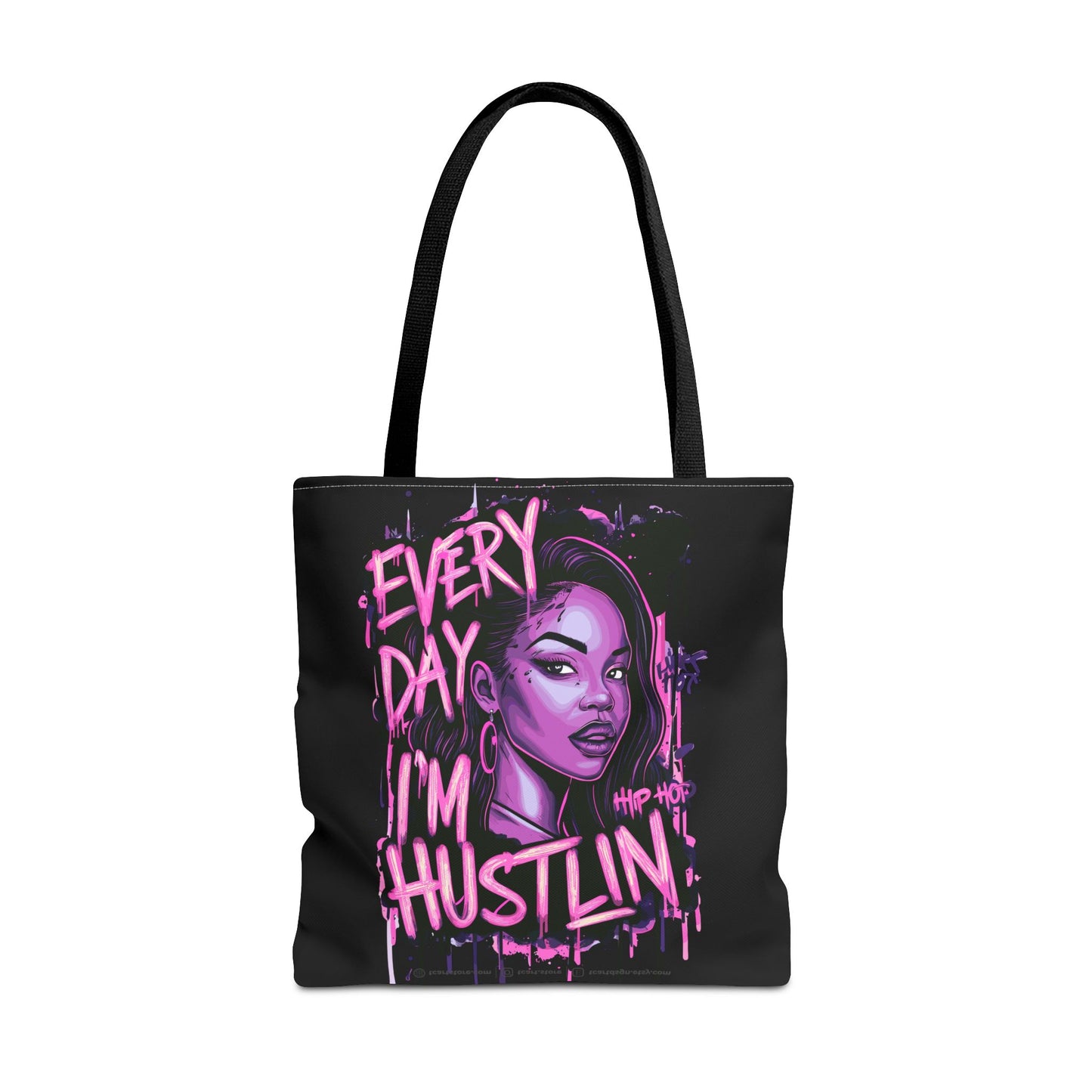 every day i'm hustling tote bag (aop)