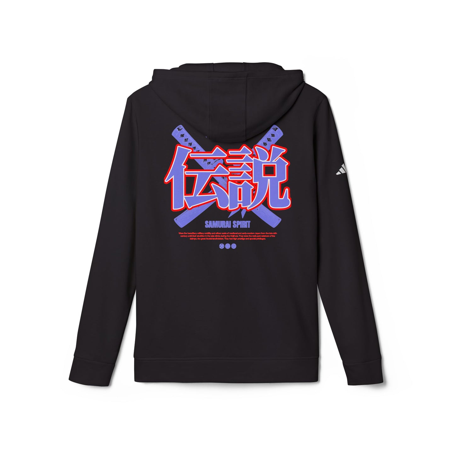 adidas japanese anime design fleece hoodie