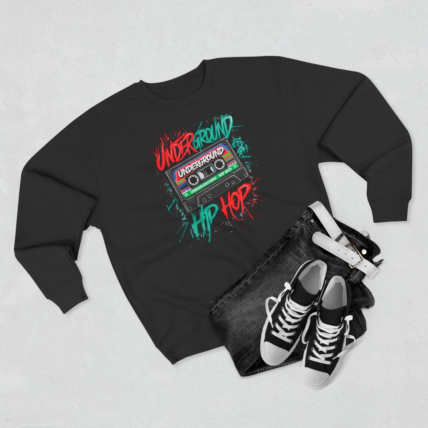 hip hop crewneck sweatshirt