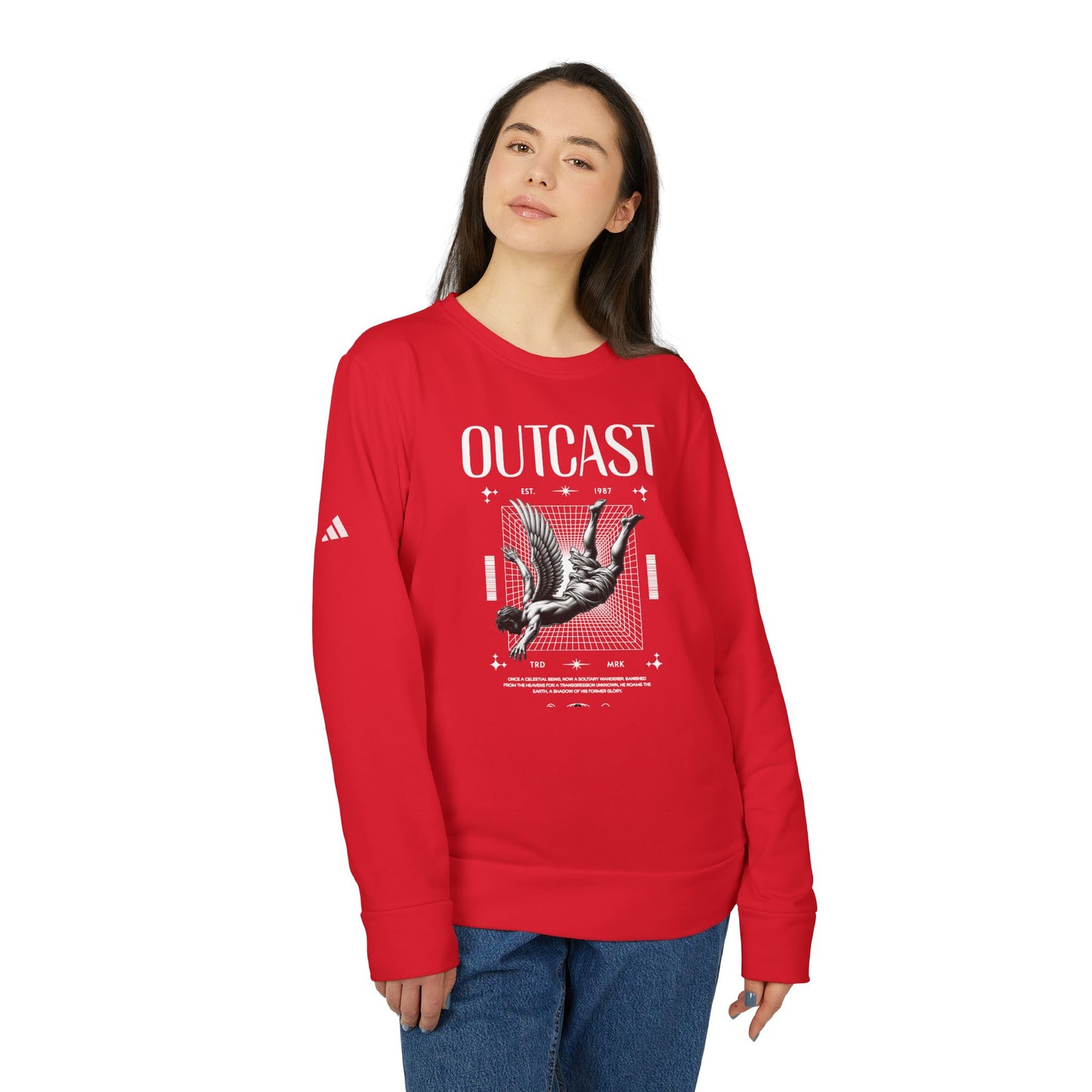 adidas urban design outcast fleece crewneck sweatshirt