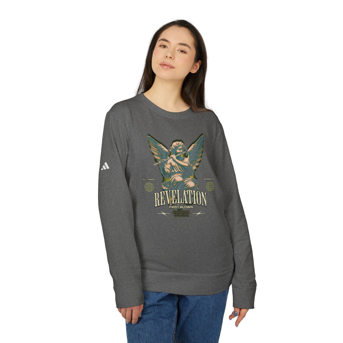 adidas urban design fleece crewneck sweatshirt