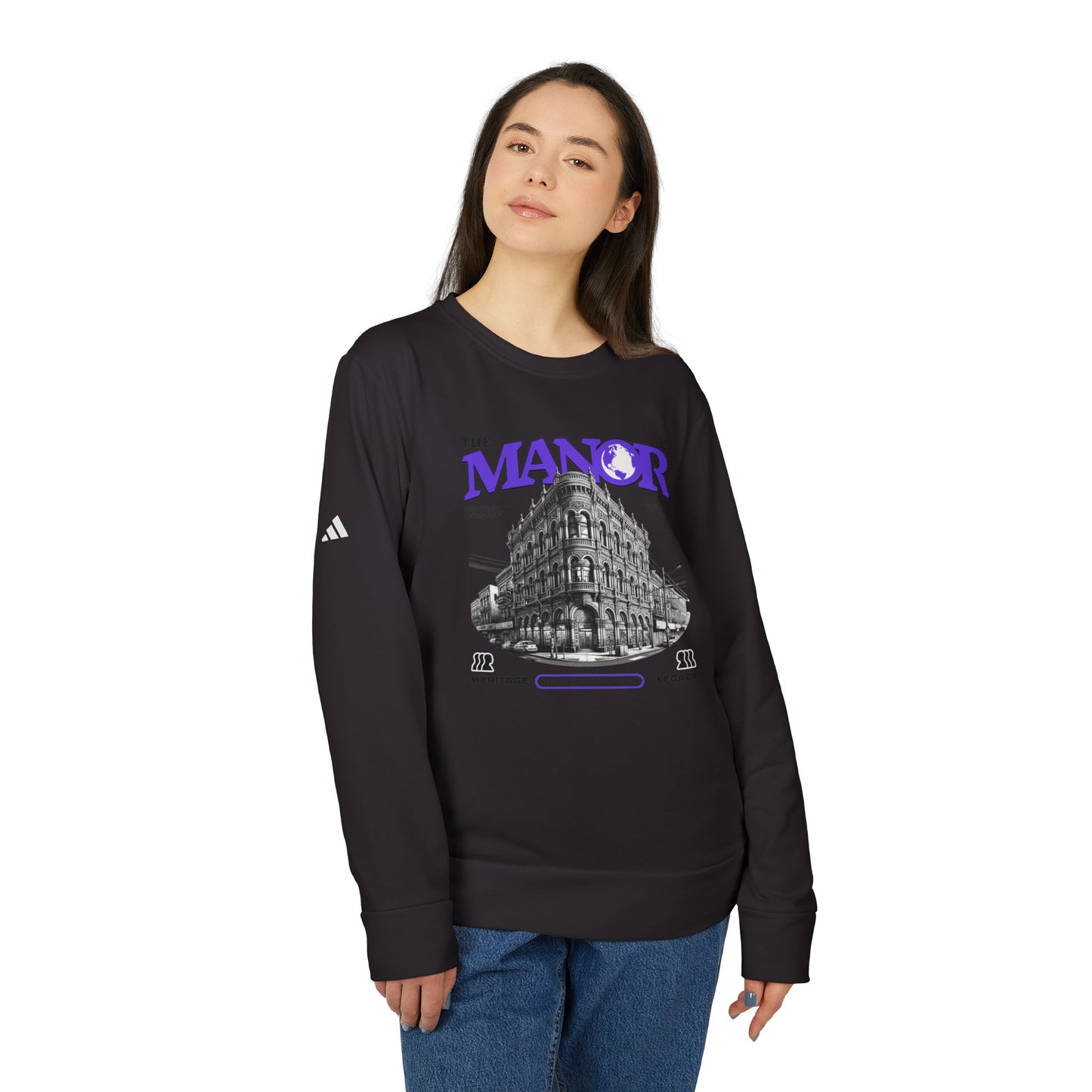 adidas urban manor fleece crewneck sweatshirt