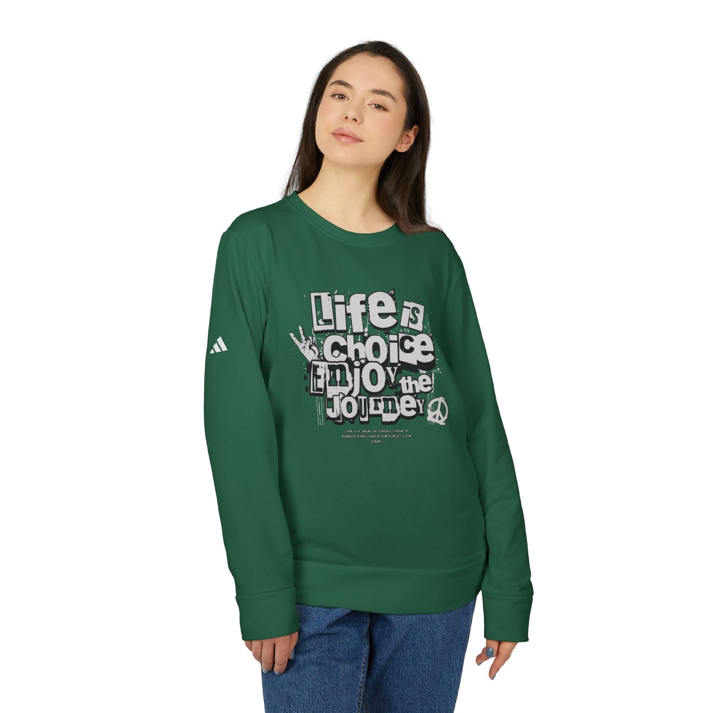 adidas urban design fleece crewneck sweatshirt