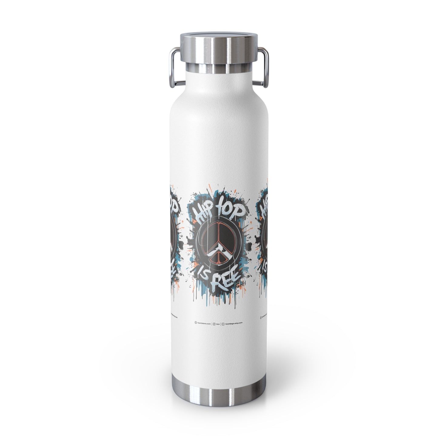hip hop copper vacuum insulated bottle, 22oz