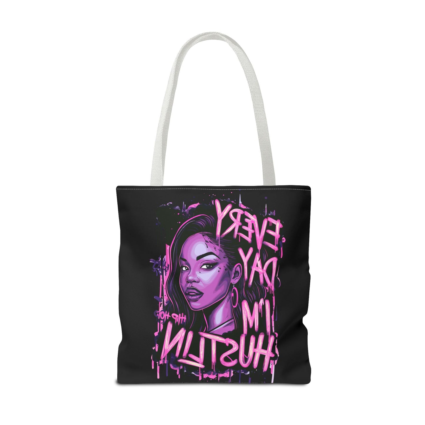 every day i'm hustling tote bag (aop)