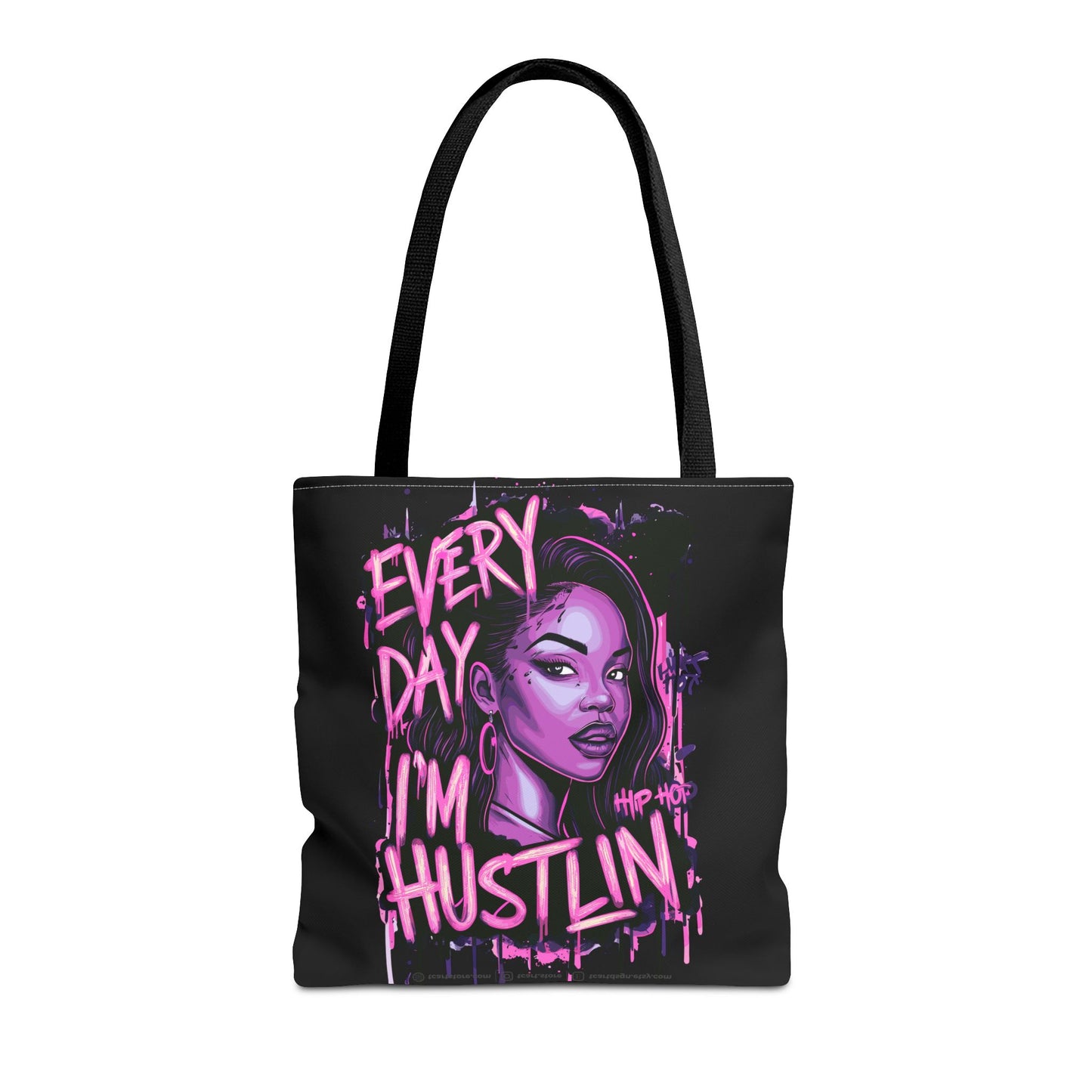 every day i'm hustling tote bag (aop)