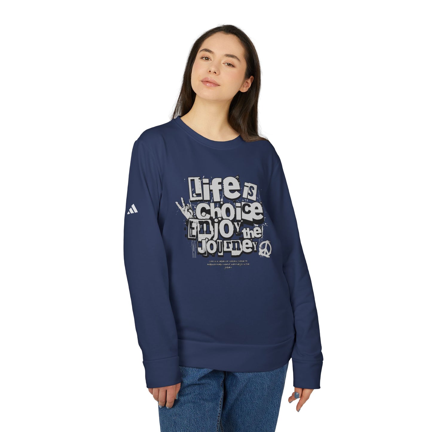 adidas urban design fleece crewneck sweatshirt