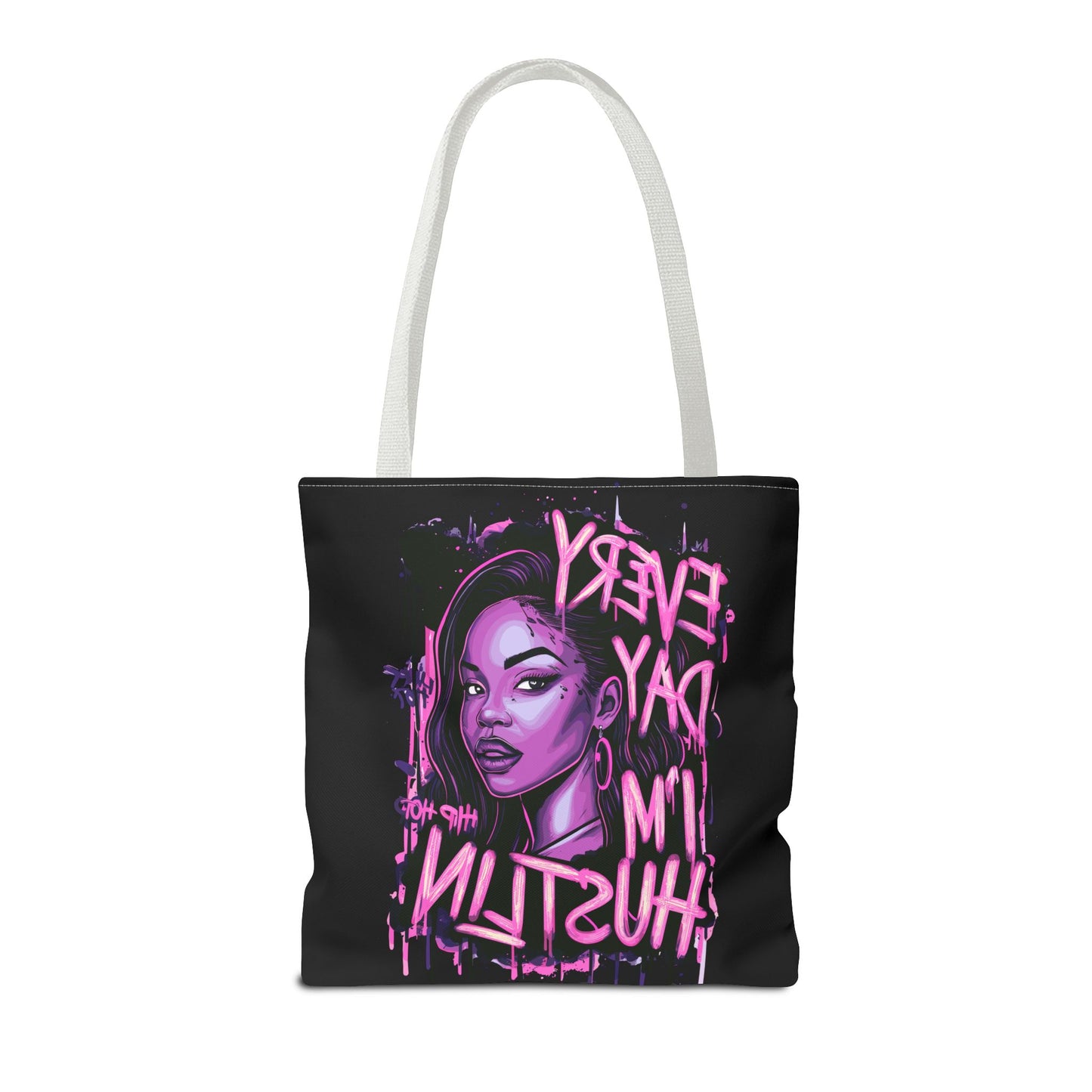 every day i'm hustling tote bag (aop)