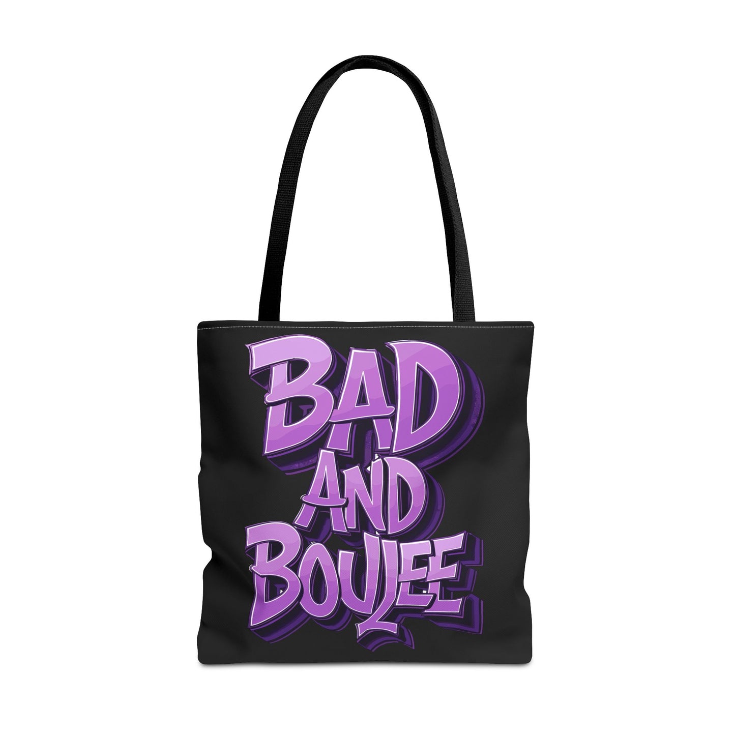 bad and boujee tote bag (aop)