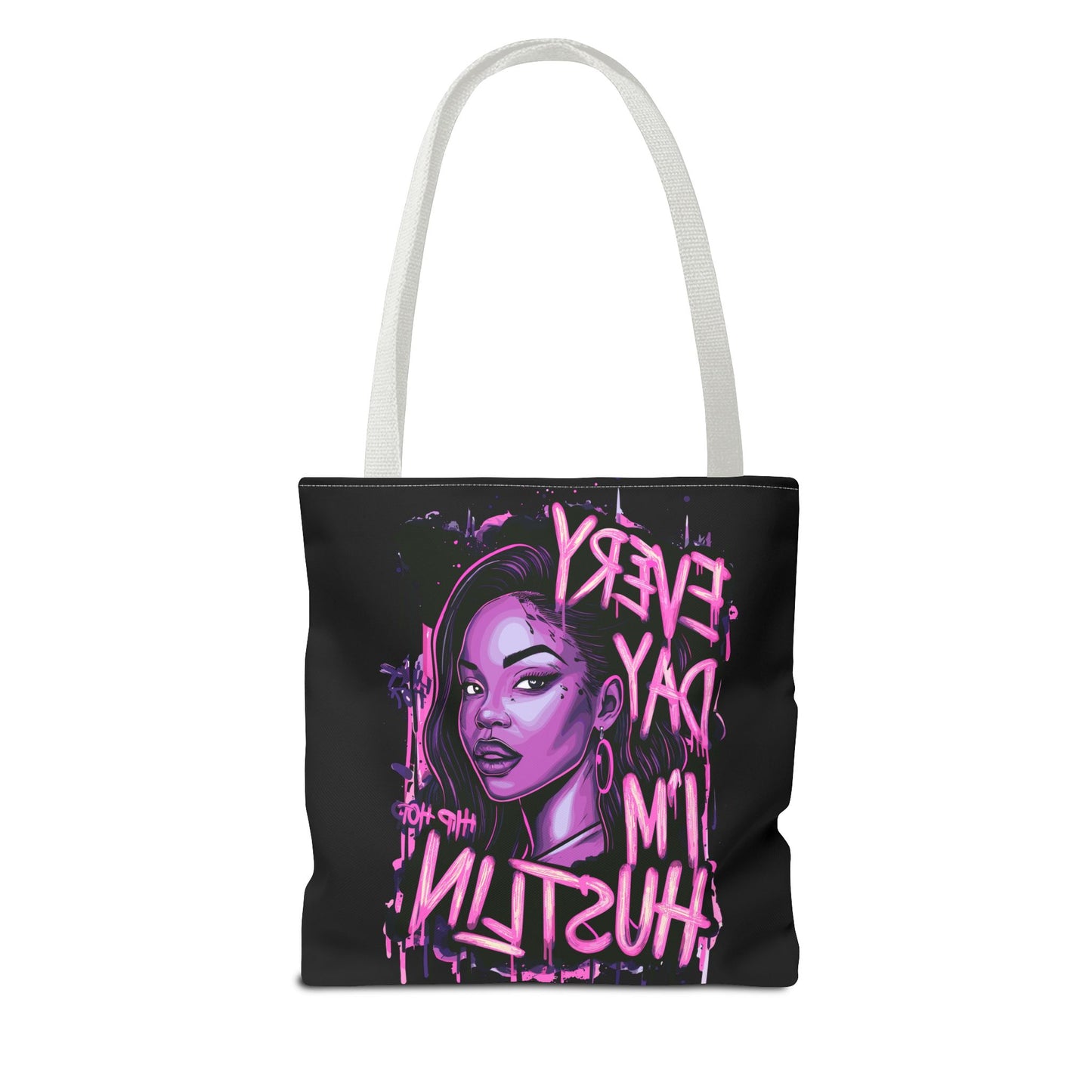 every day i'm hustling tote bag (aop)