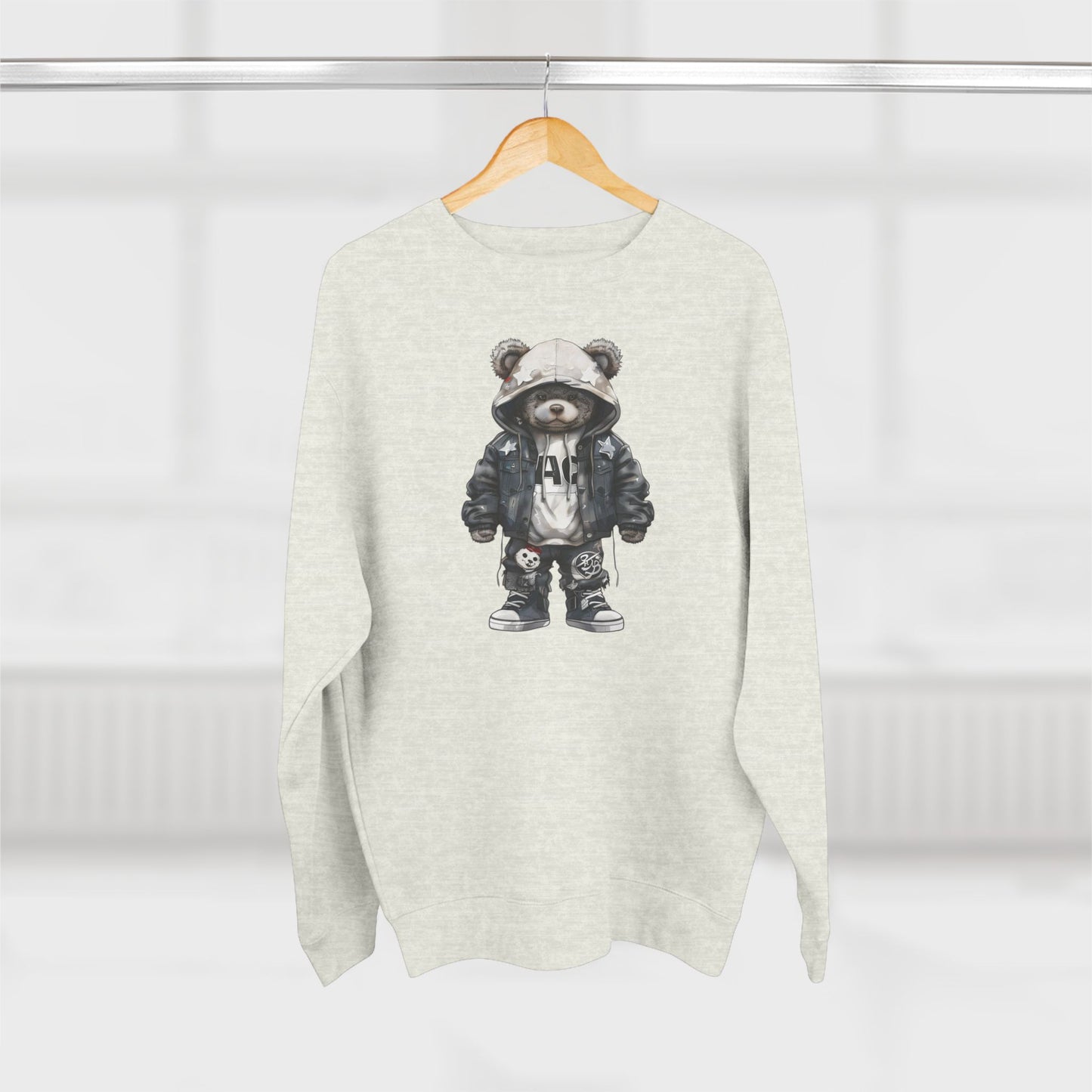 urban bear design sweatshirt