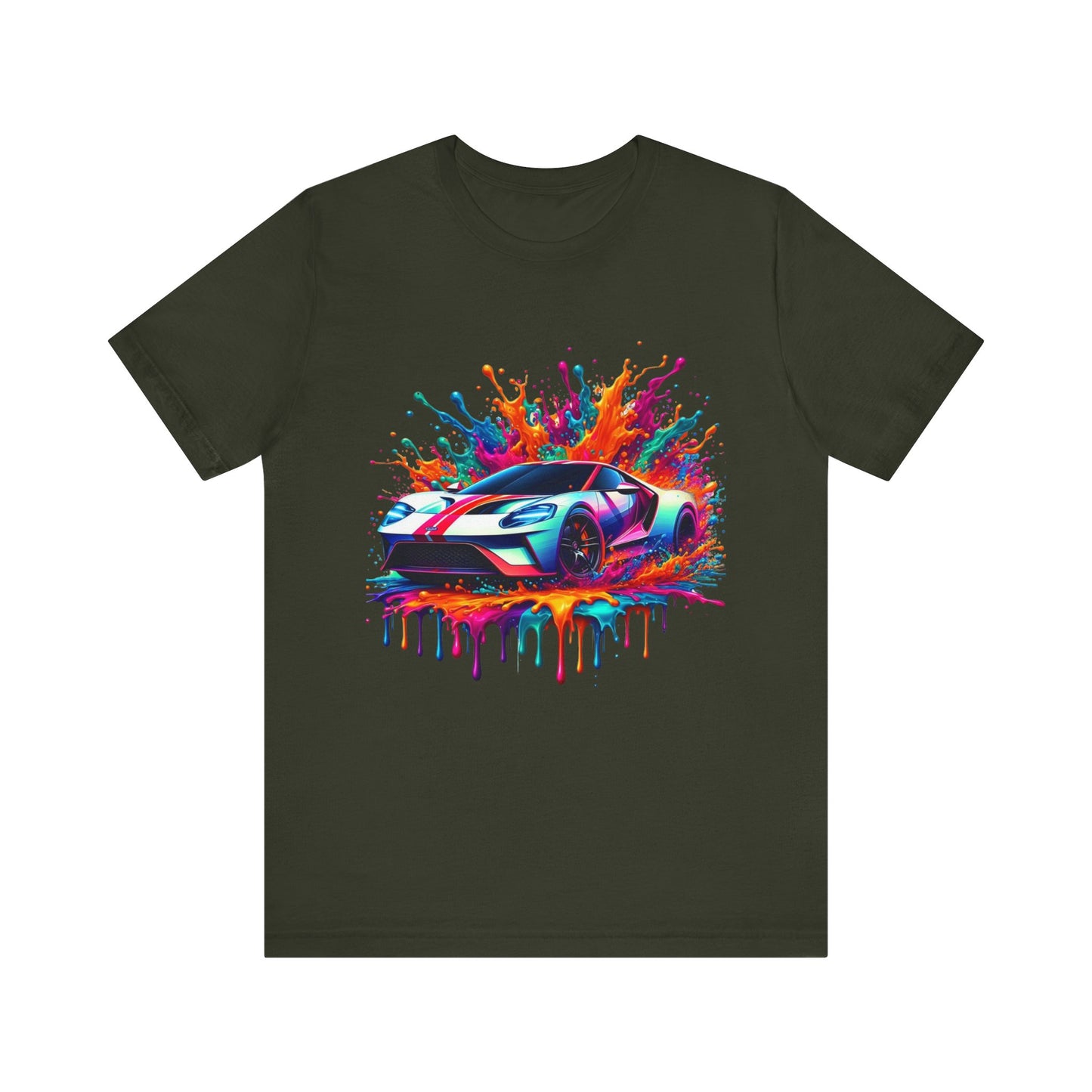 urban car design short sleeve tee