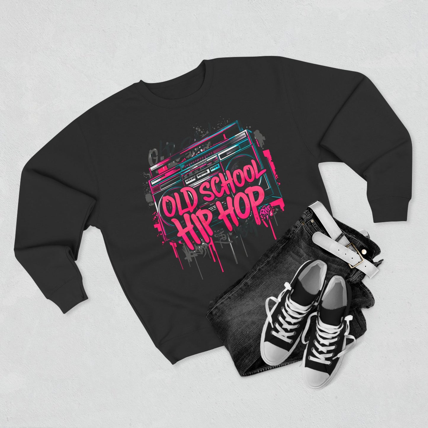 old school hip hop unisex crewneck sweatshirt