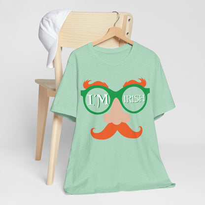 Funny Irish Shirt- I am Irish Tshirt Saint Patrick Day Shirts Drinking Shirts Funny Mustache Shirt